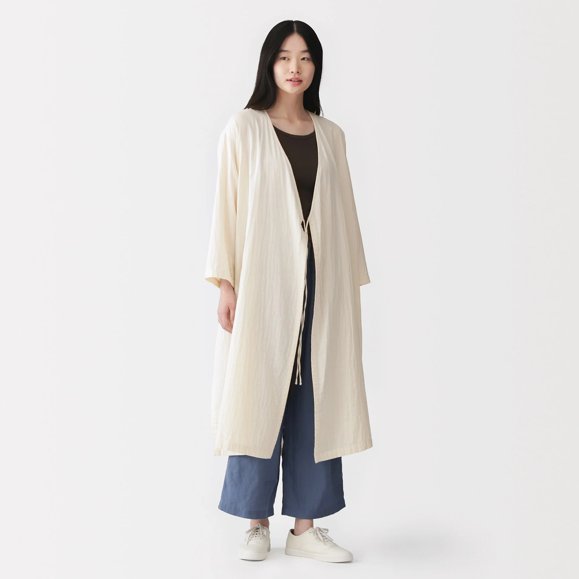 Kapok Blend Double Gauze Wrap Dress - Image 20
