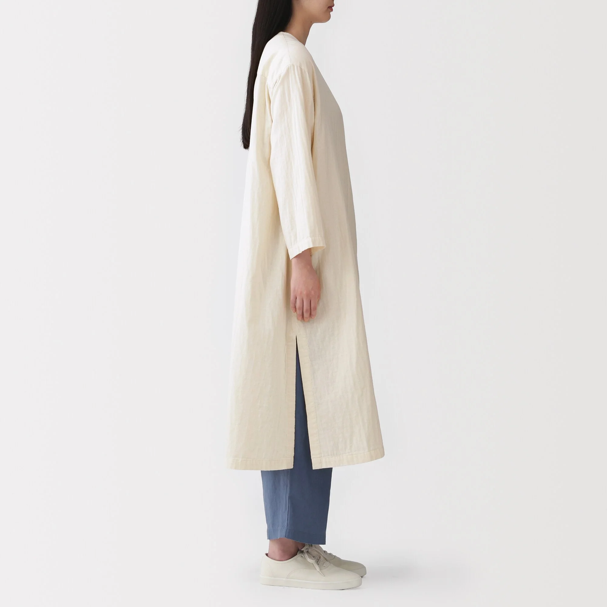 Kapok Blend Double Gauze Wrap Dress - Image 21