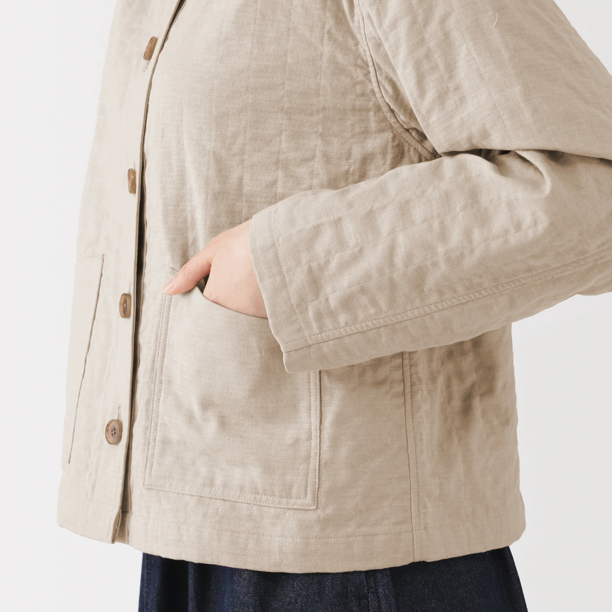 Kapok Blend Quilted Jacket - Image 26