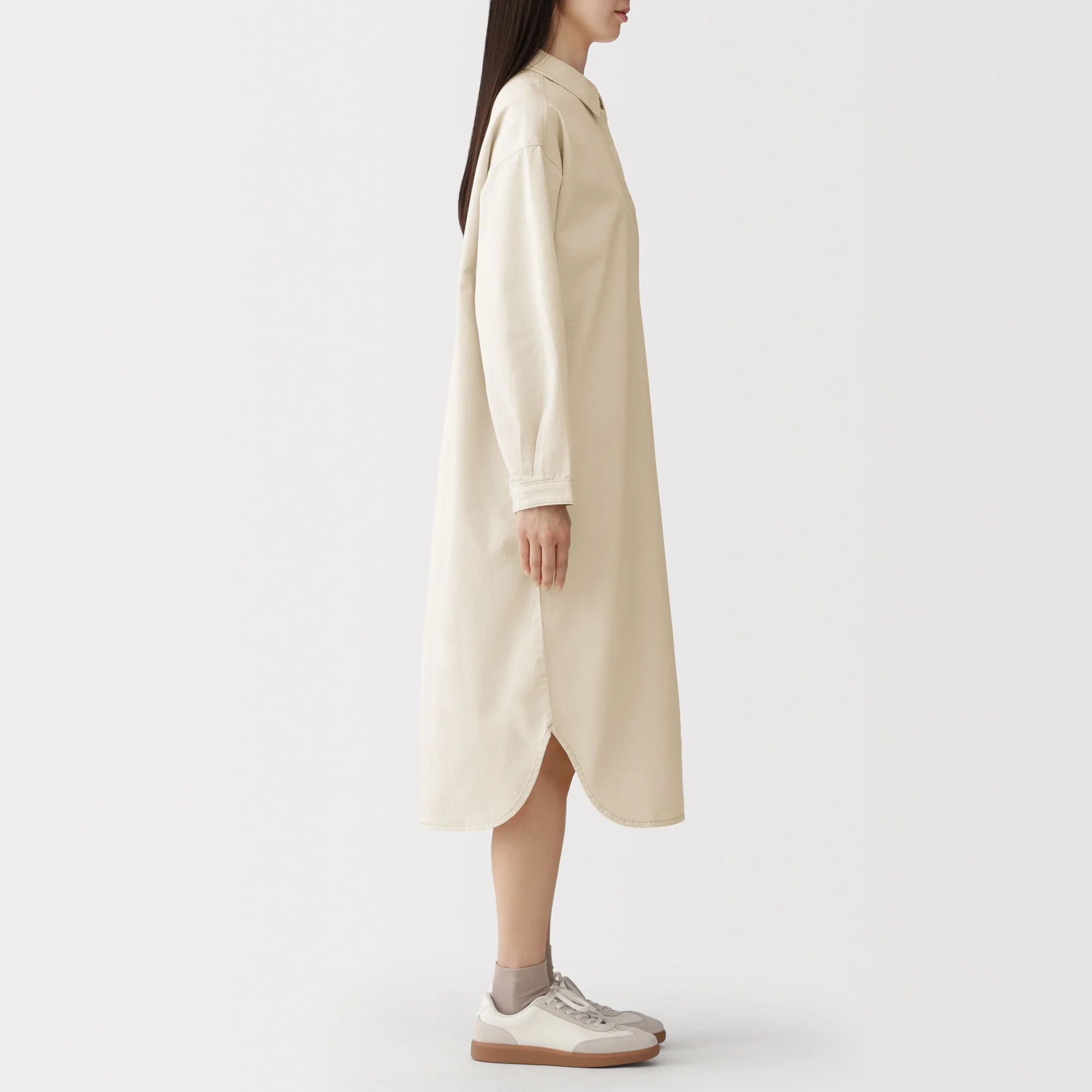 Kapok Blend Twill Dress - Image 4