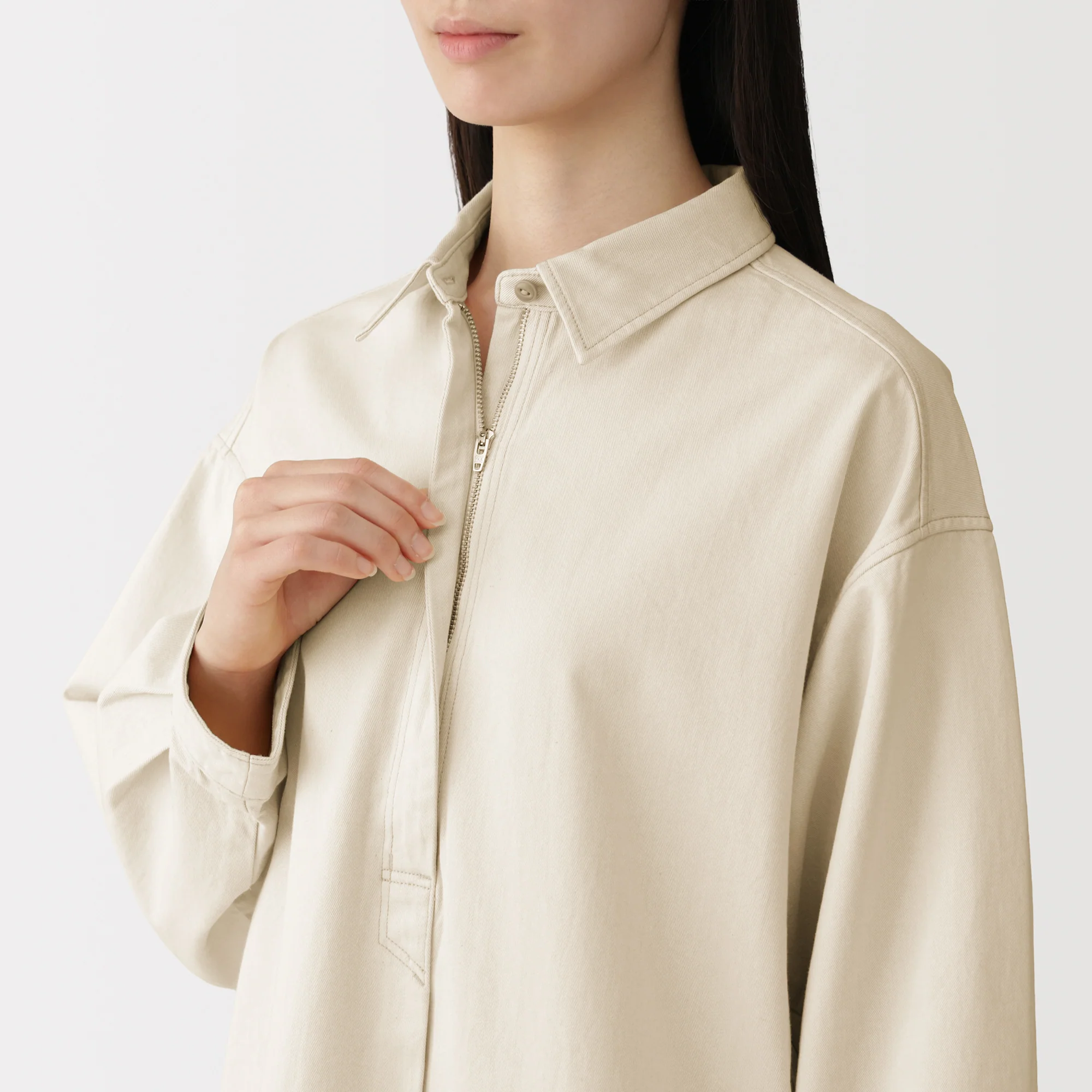 Kapok Blend Twill Dress - Image 7