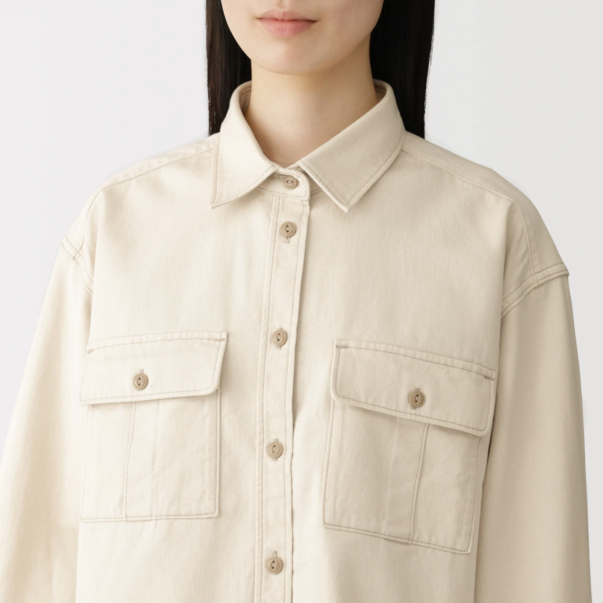 Kapok Blend Twill Shirt - Image 7