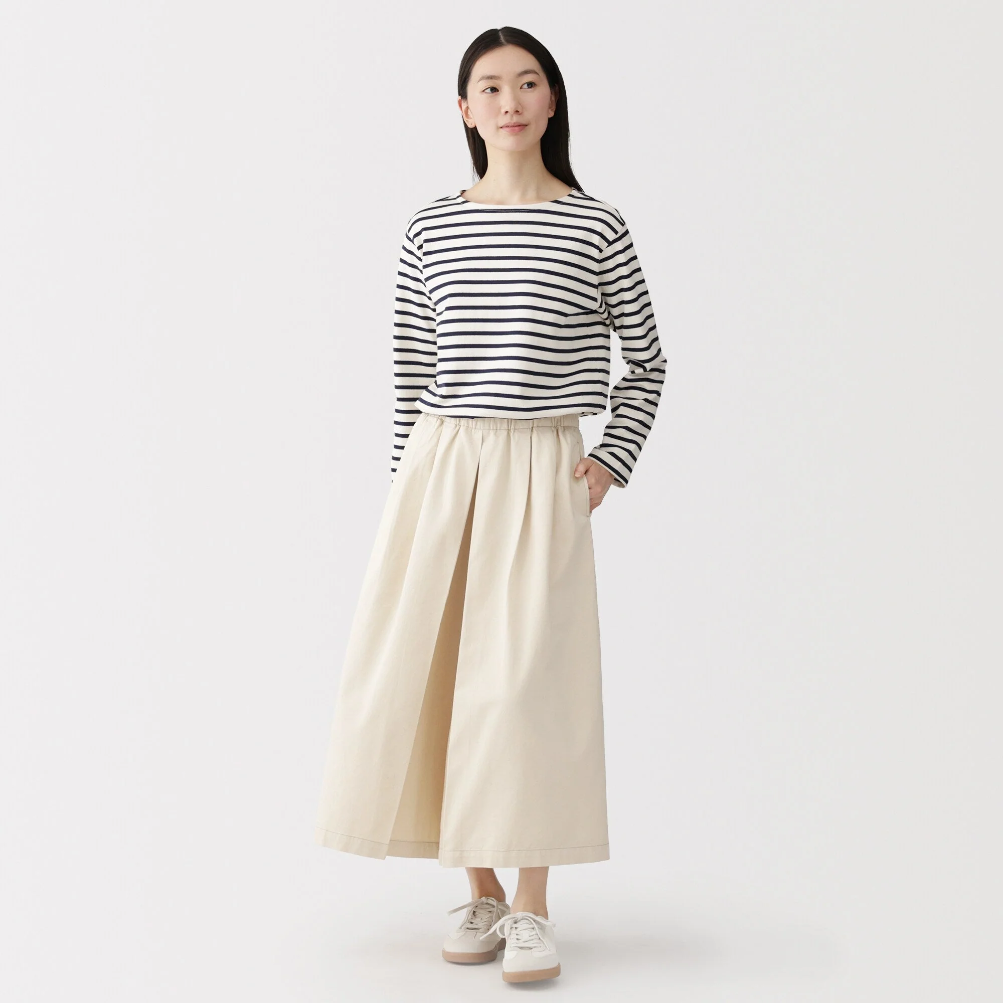 Kapok Blend Twill Skirt Pants - Image 3