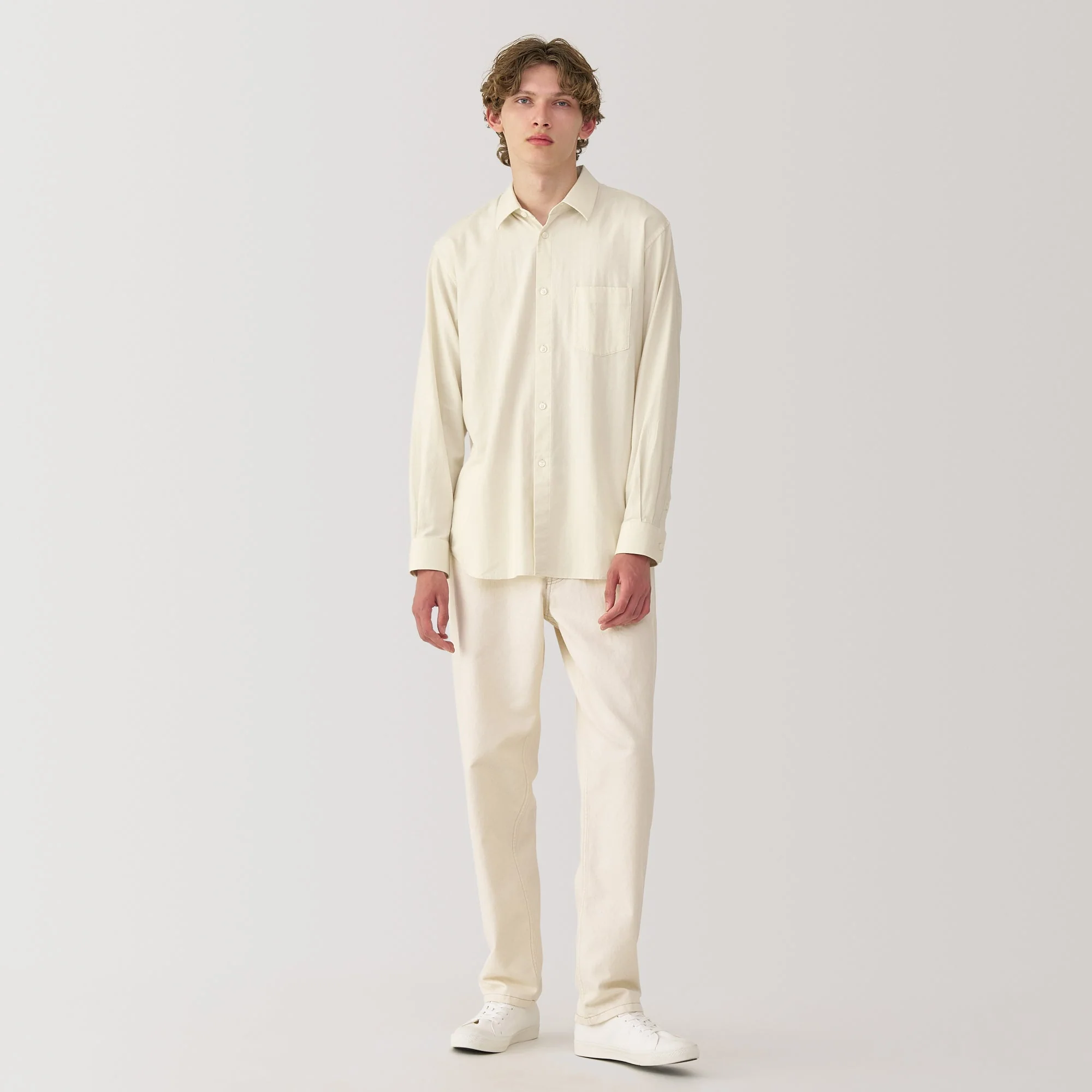 Labo Brushed Herringbone Shirt - Image 20