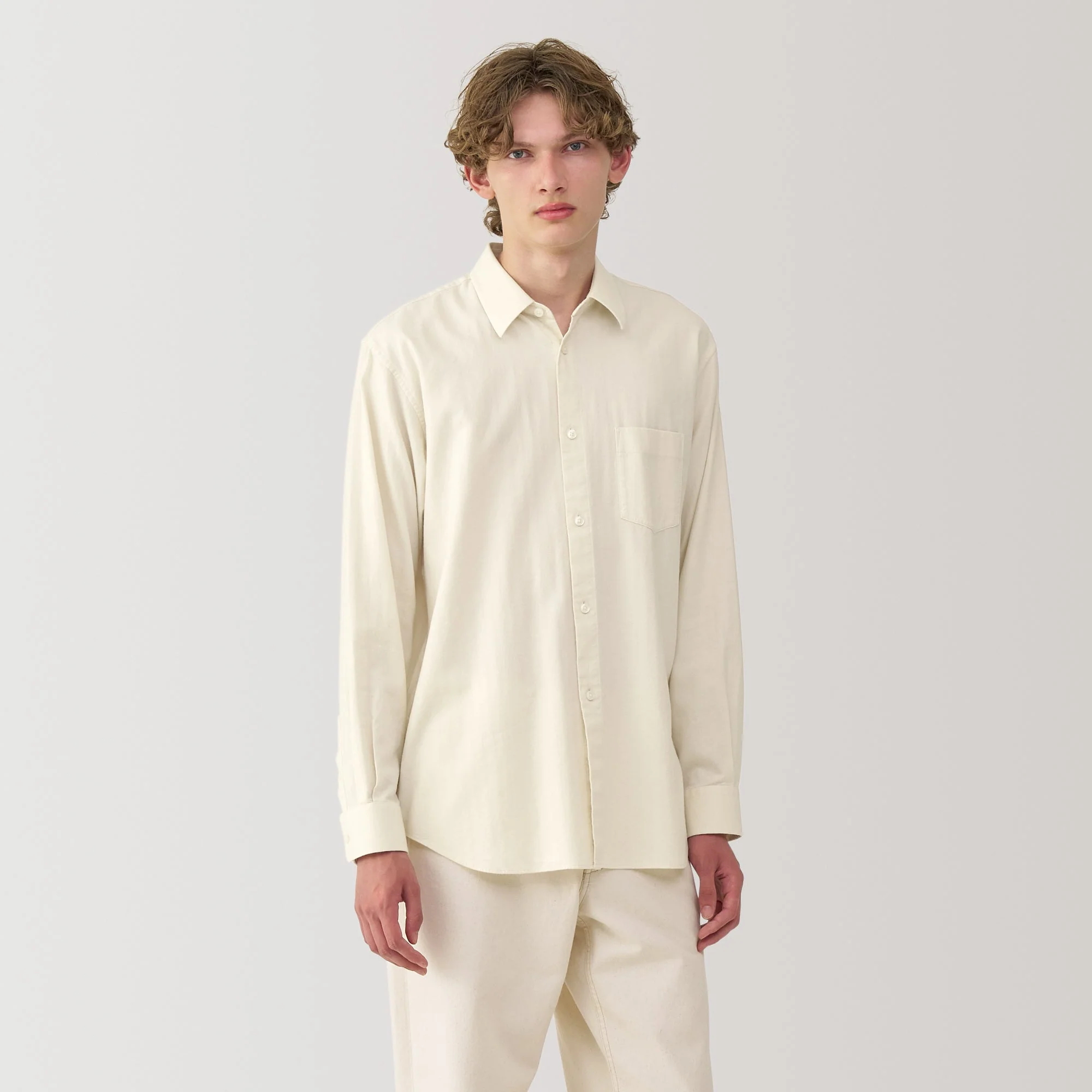 Labo Brushed Herringbone Shirt - Image 21