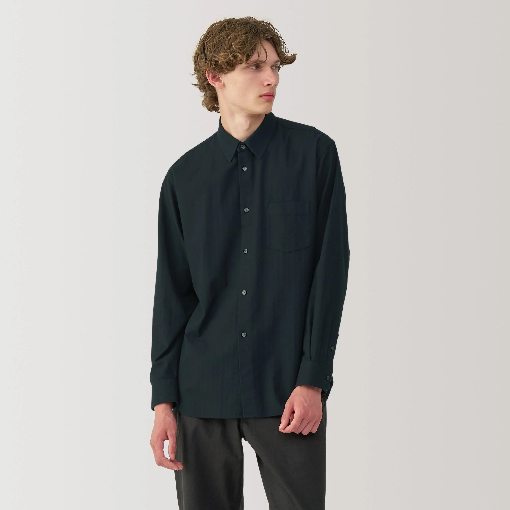 Labo Brushed Herringbone Shirt - Image 4