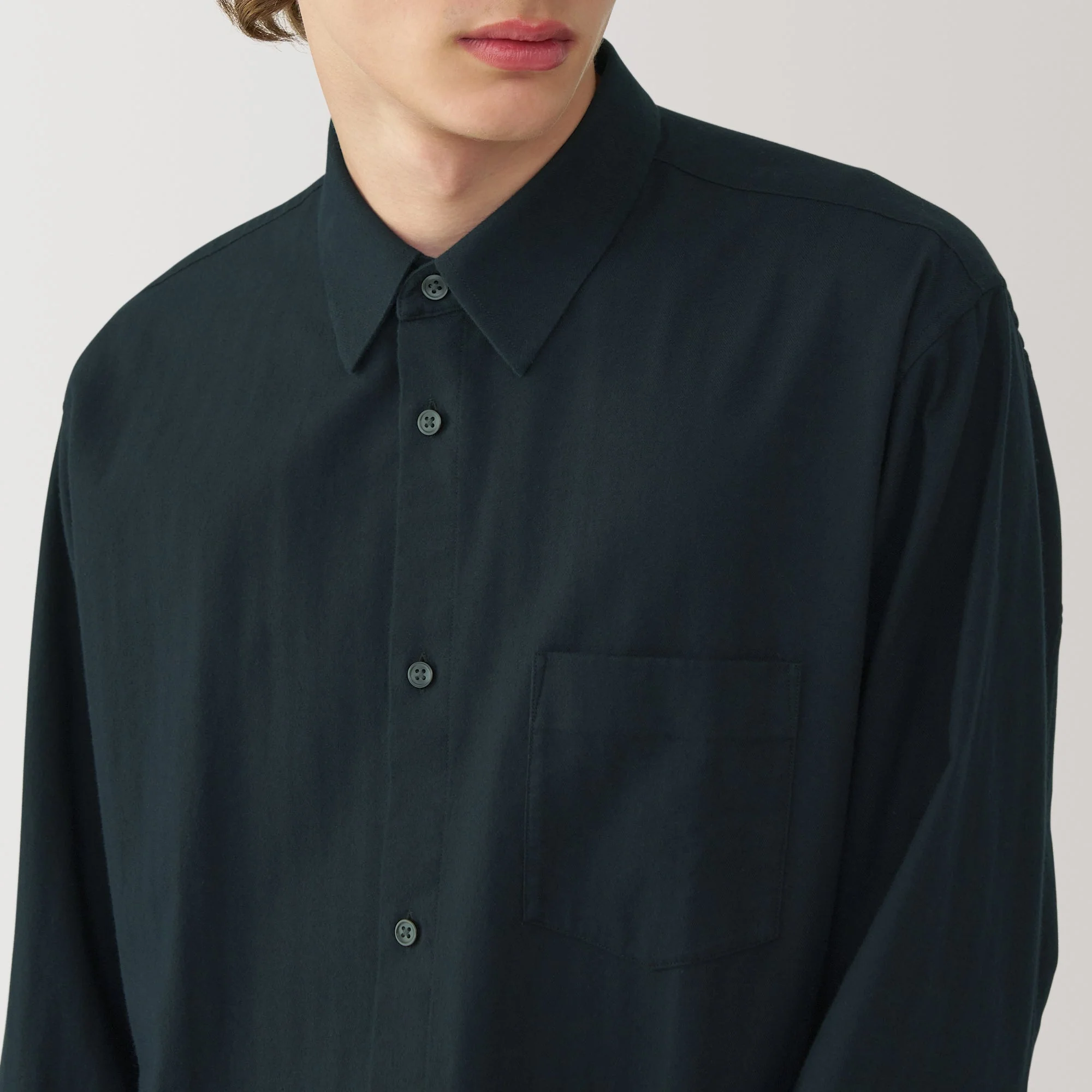 Labo Brushed Herringbone Shirt - Image 7