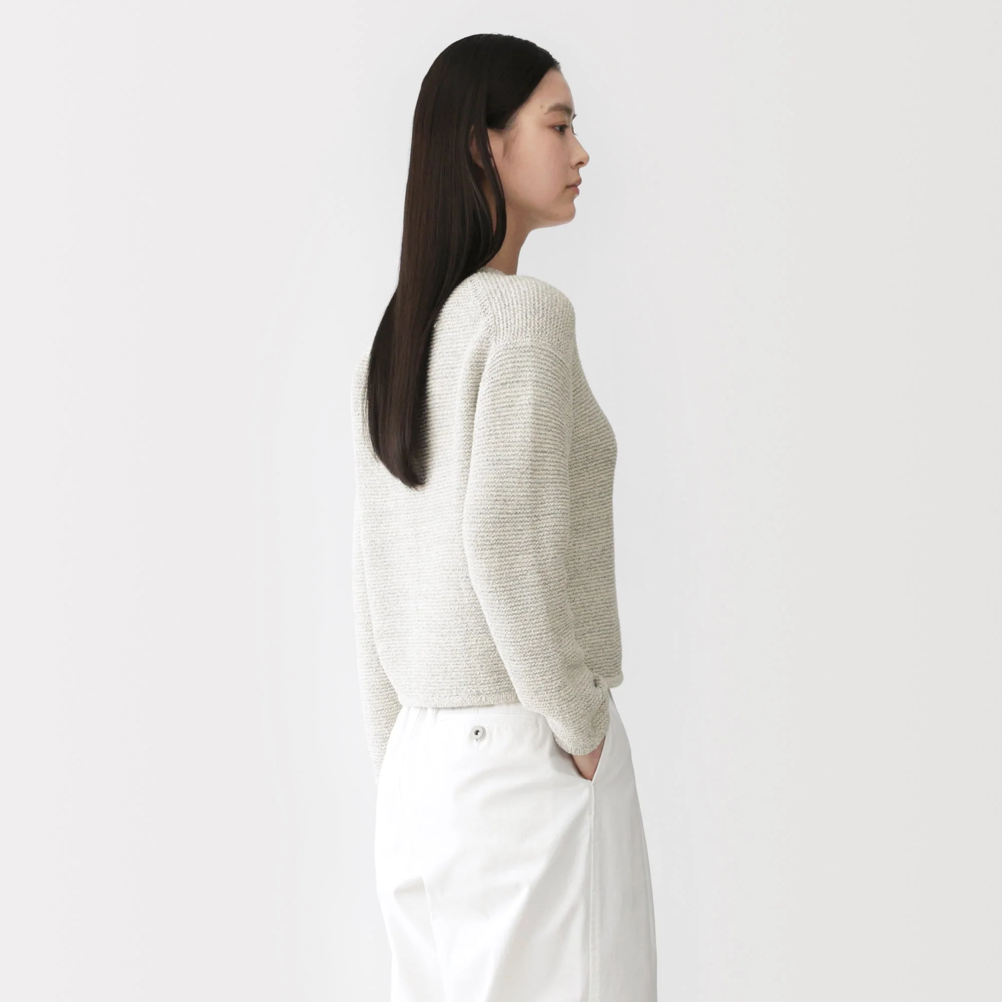 Labo Cotton Blend Loop Yarn Jacket - Image 12