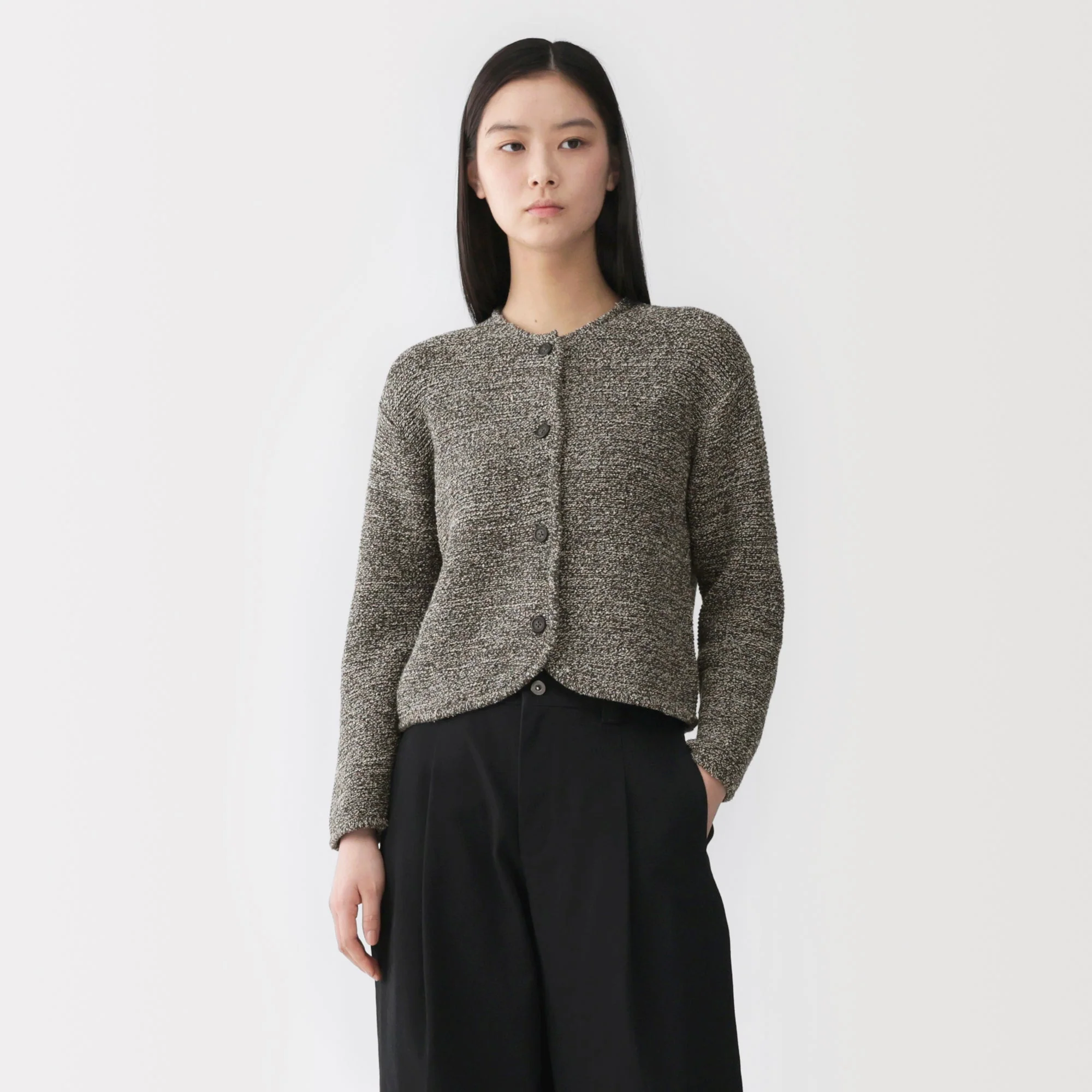 Labo Cotton Blend Loop Yarn Jacket - Image 3