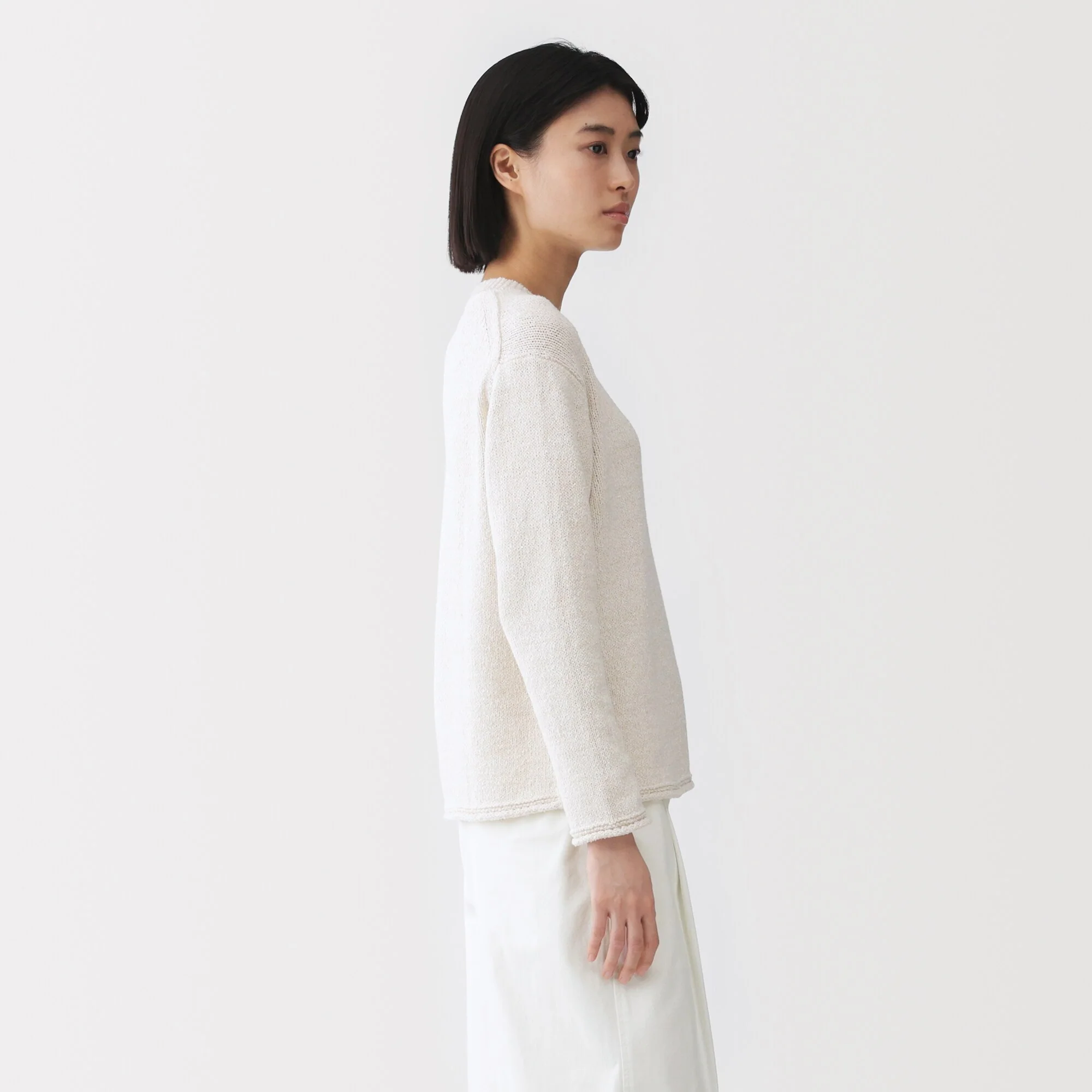 Labo Cotton Blend Loop Yarn Sweater - Image 19