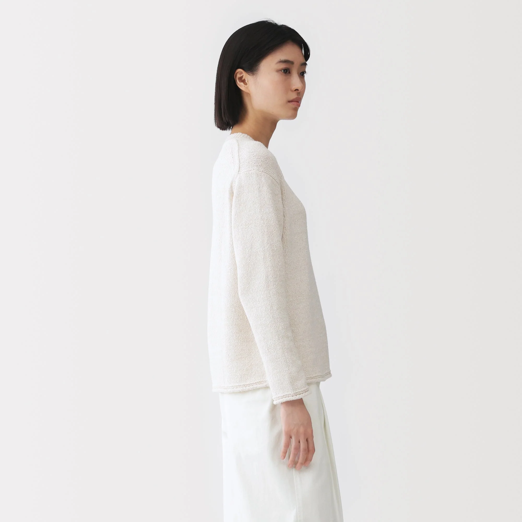 Labo Cotton Blend Loop Yarn Sweater - Image 5