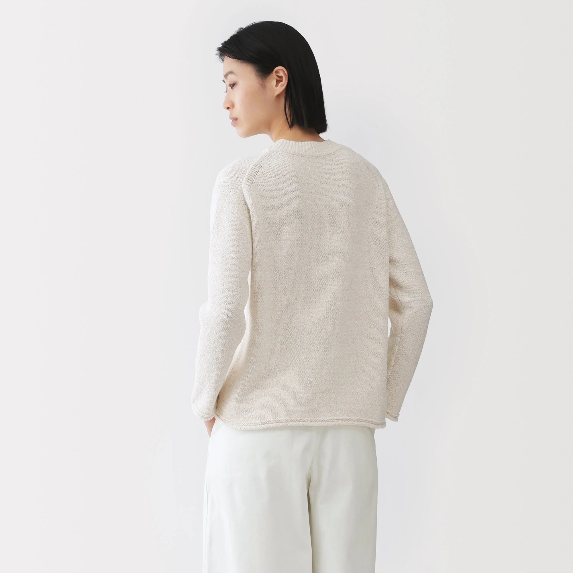 Labo Cotton Blend Loop Yarn Sweater - Image 6