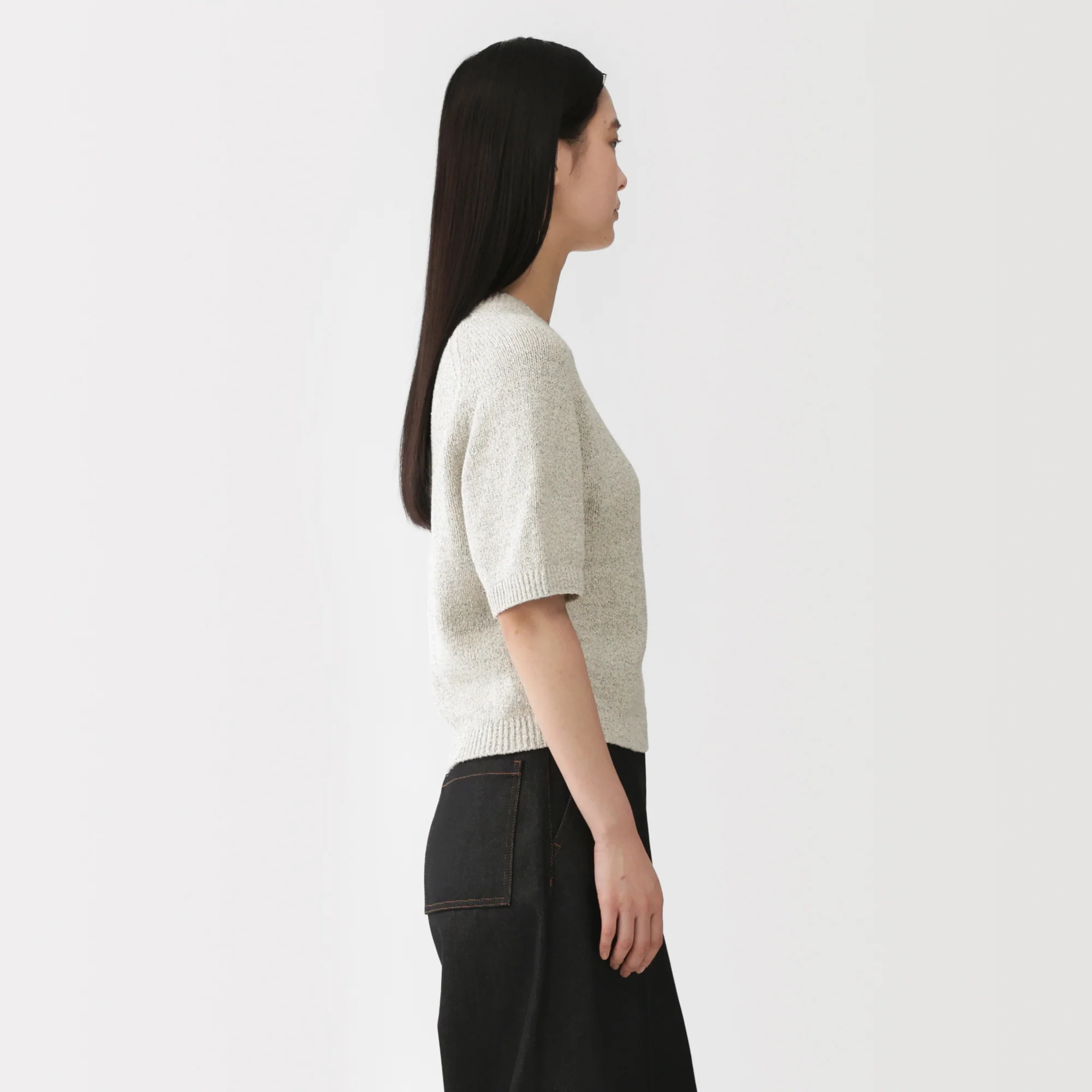 Labo Cotton Blend Loop Yarn Sweater - Image 12