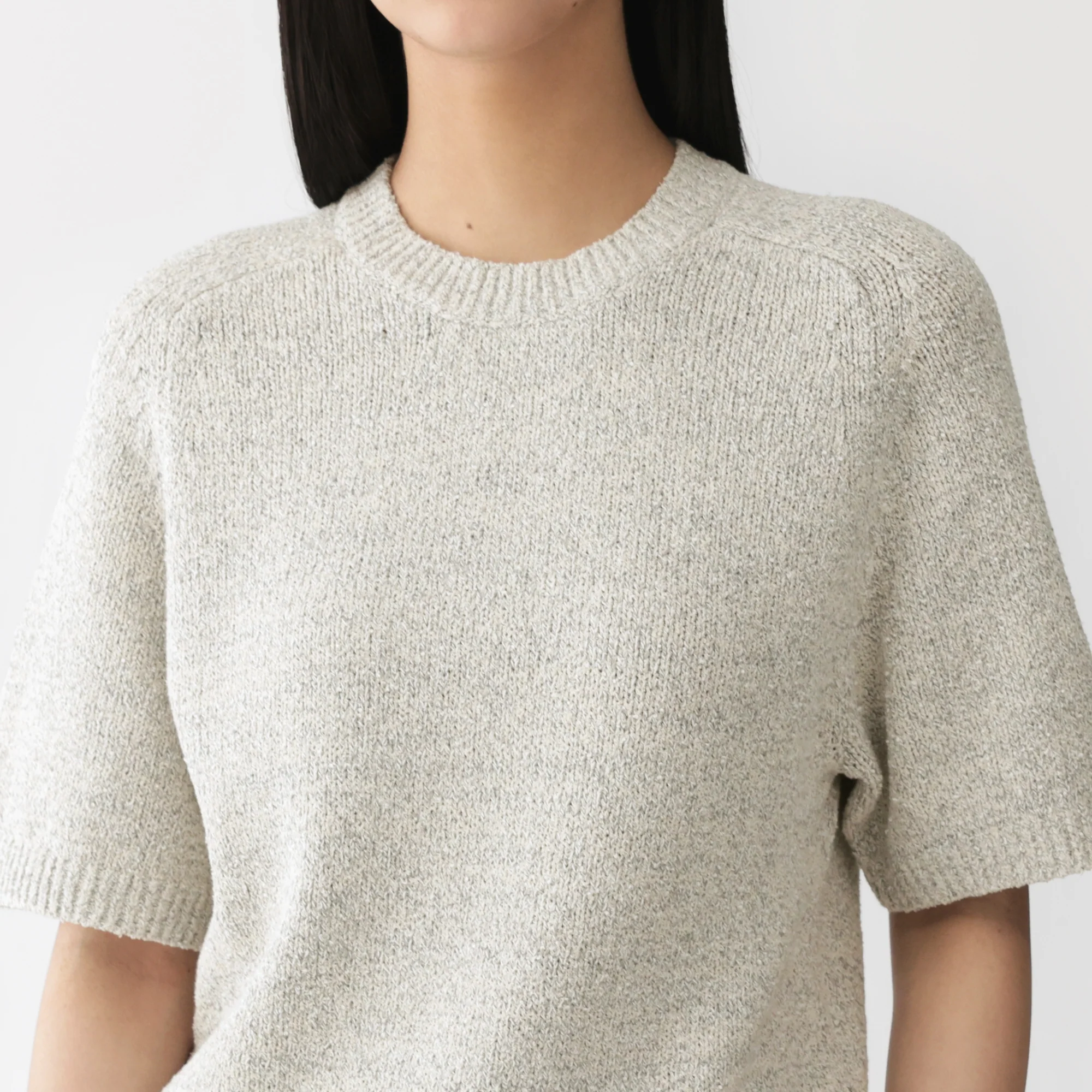 Labo Cotton Blend Loop Yarn Sweater - Image 14