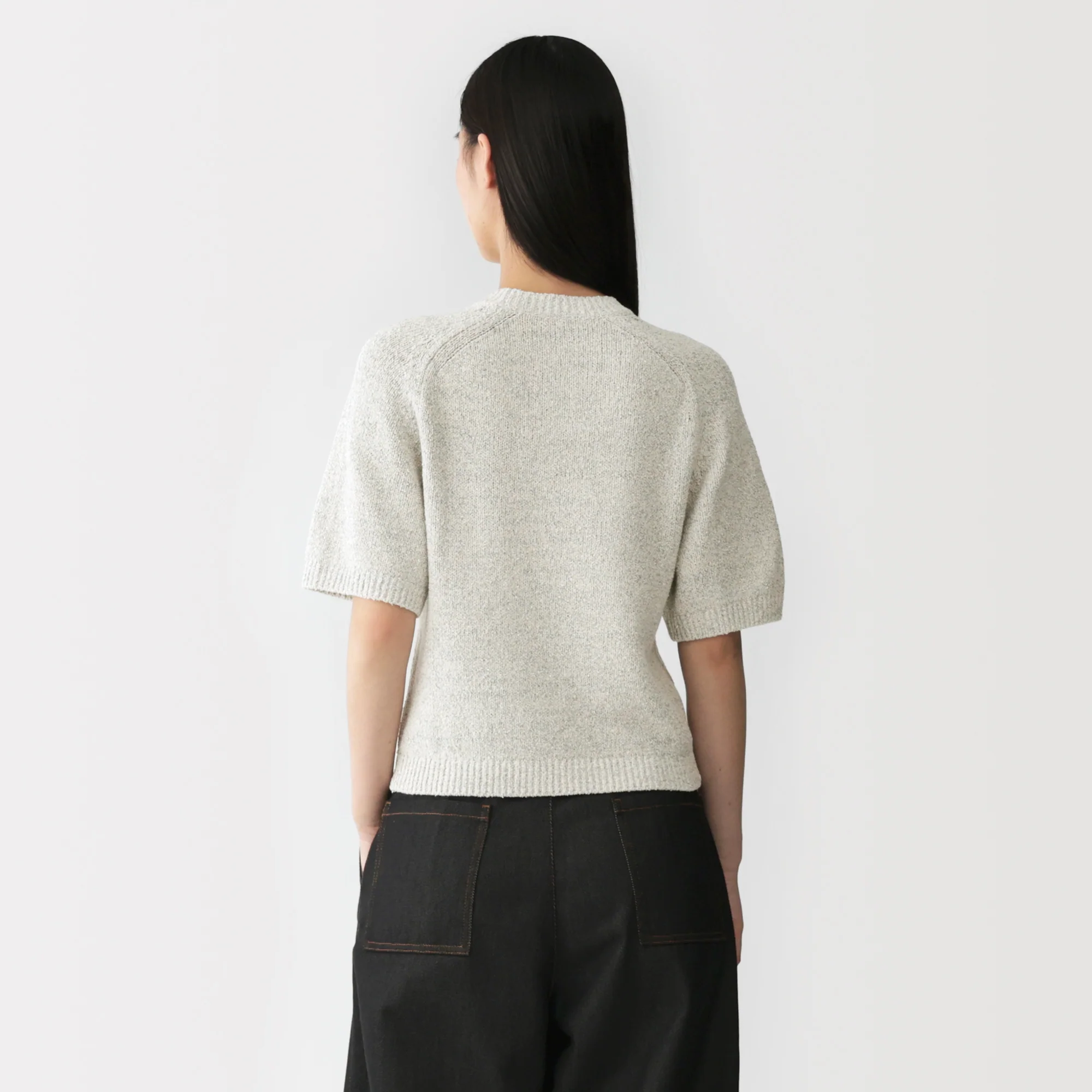 Labo Cotton Blend Loop Yarn Sweater - Image 6