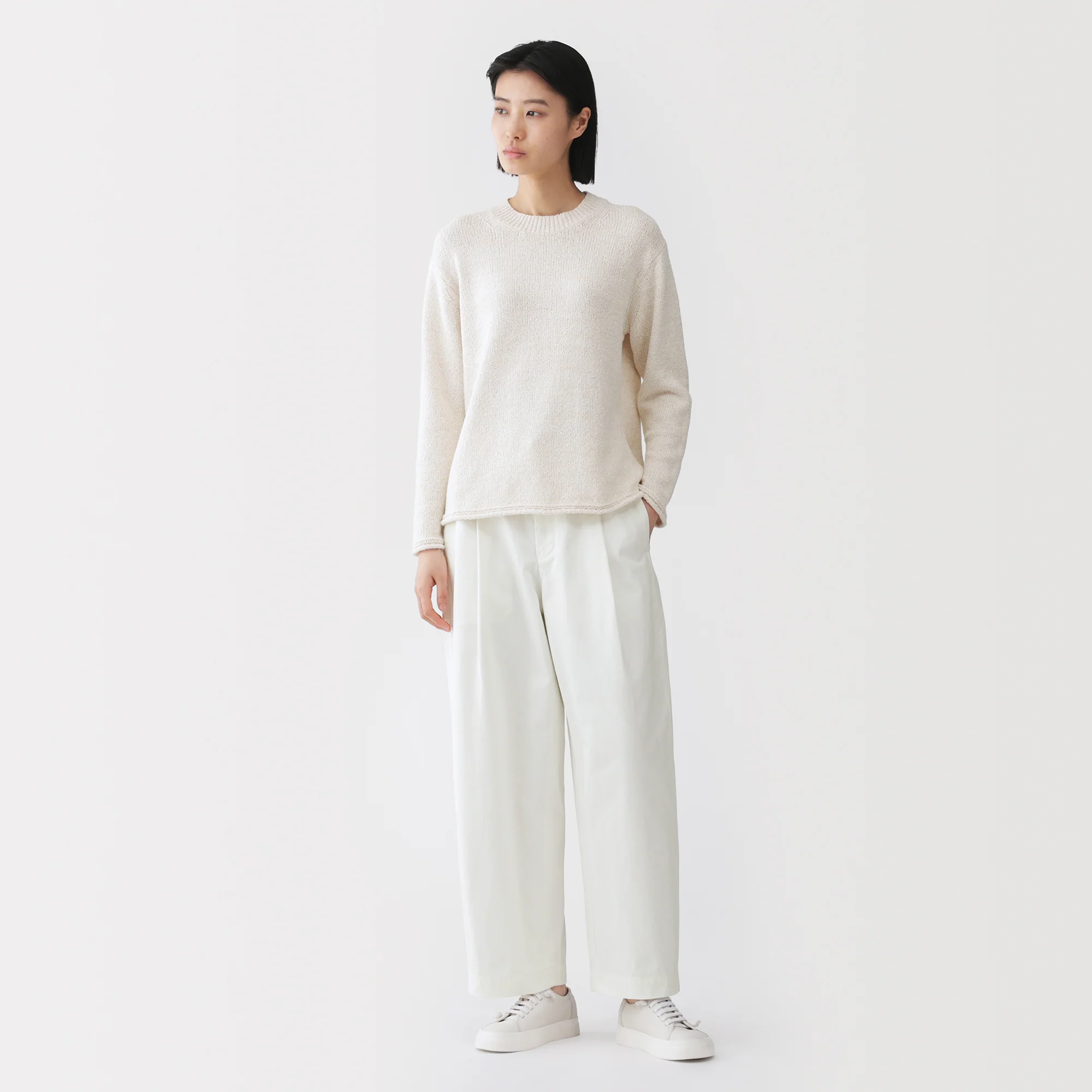Labo Cotton Canvas Barrel Pants - Image 11