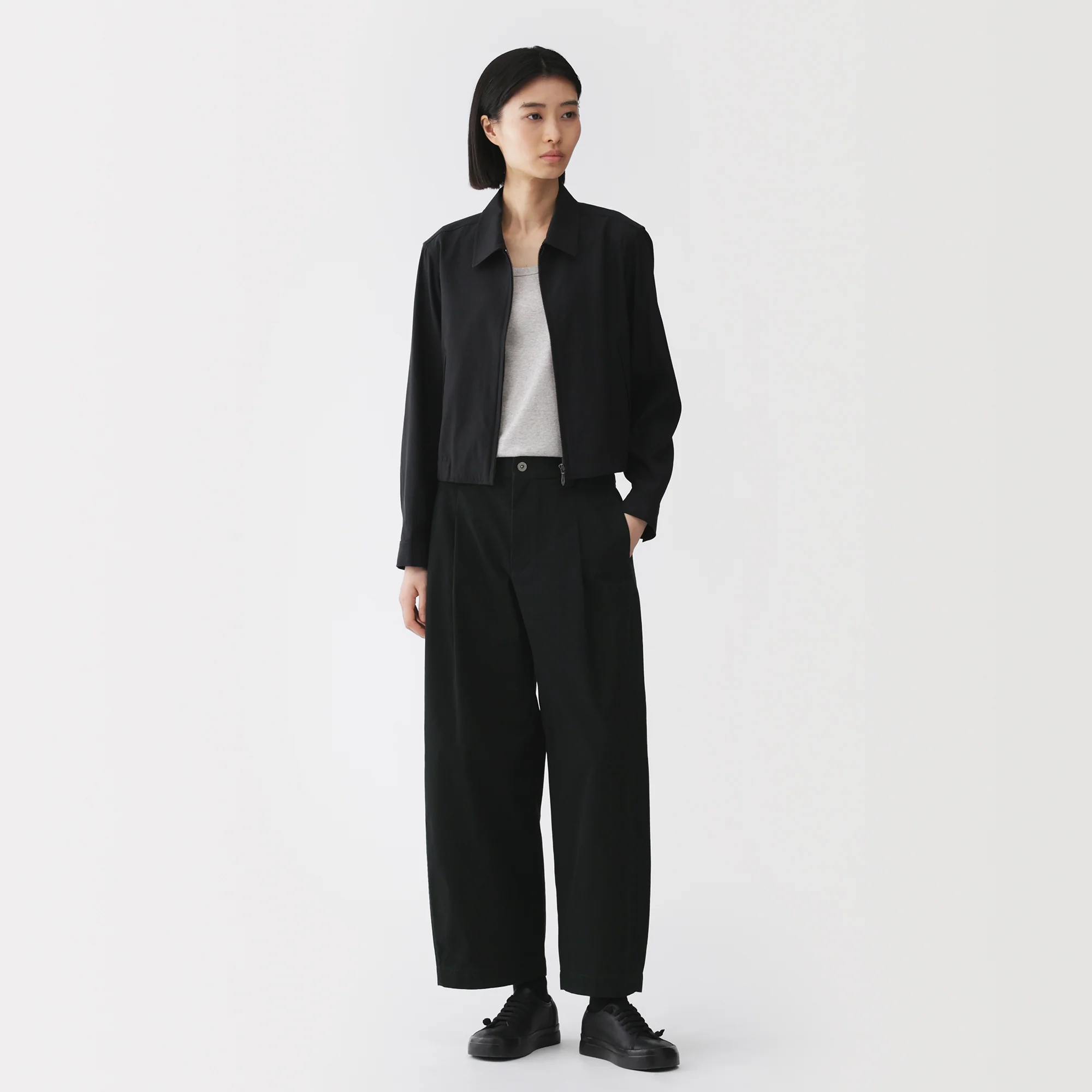 Labo Cotton Canvas Barrel Pants - Image 3