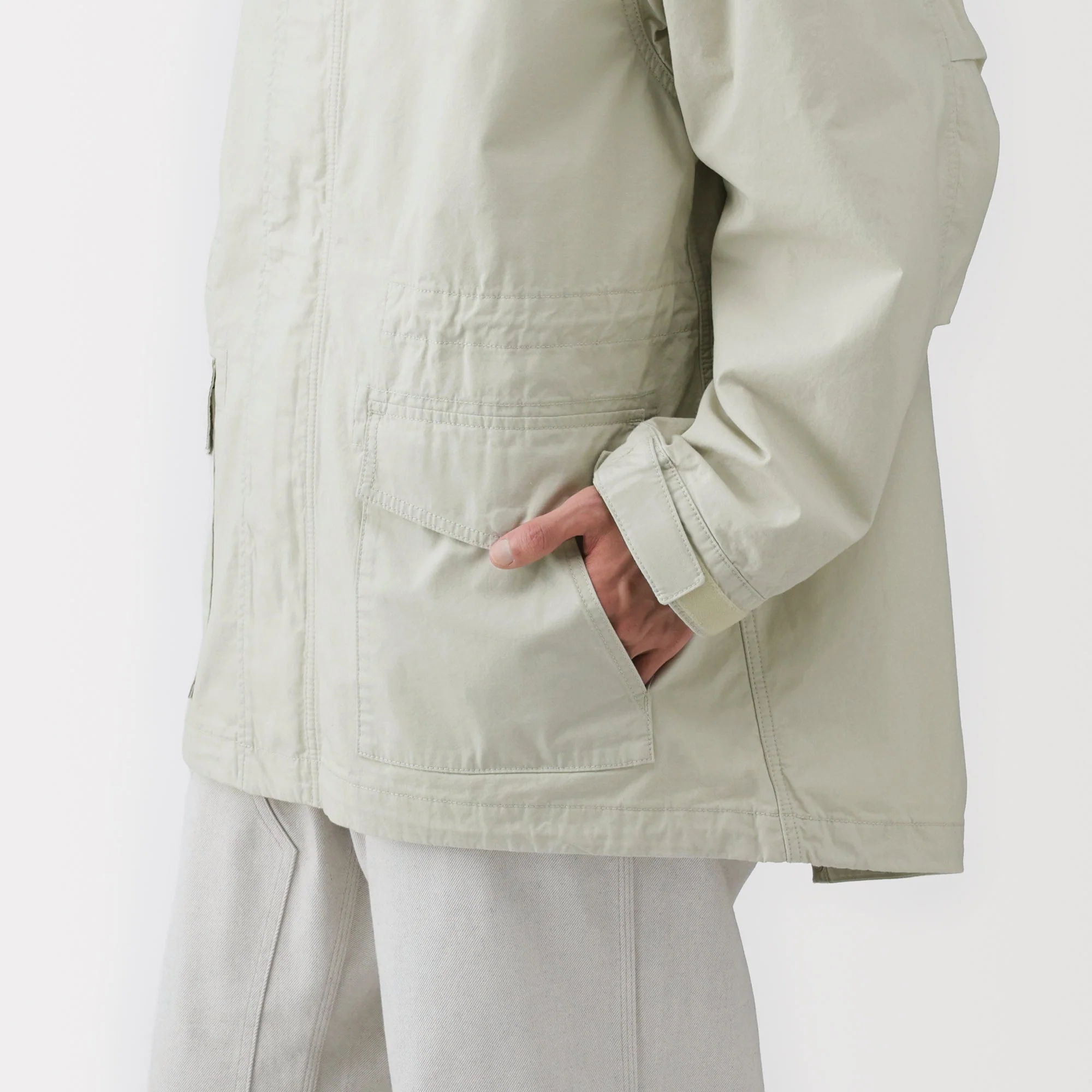 Labo Cotton Canvas Hooded Blouson - Image 10