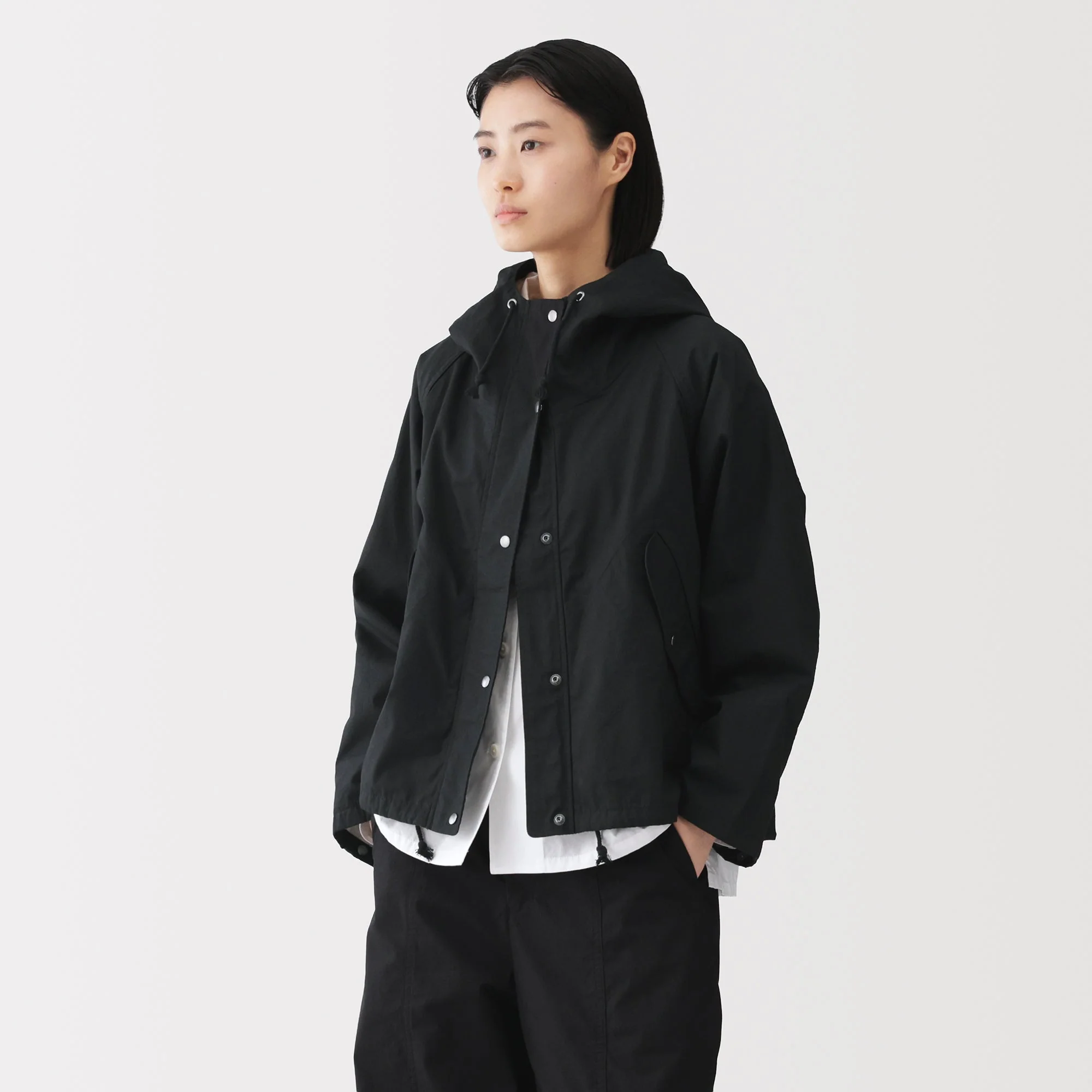 Labo Cotton Canvas Hooded Blouson - Image 3