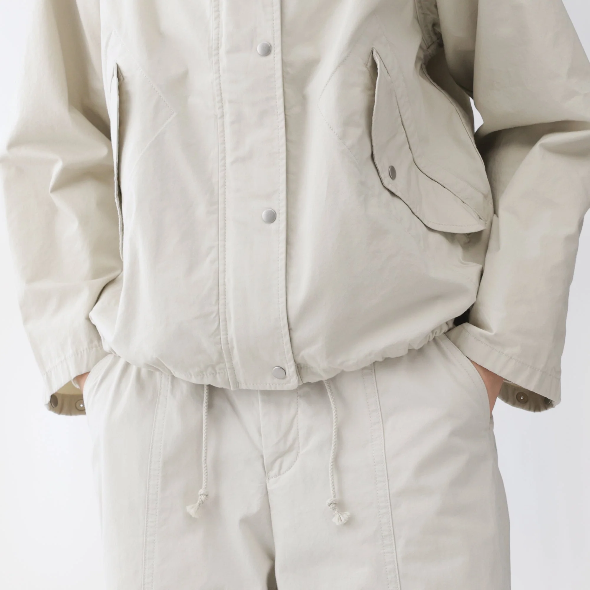 Labo Cotton Canvas Hooded Blouson - Image 9