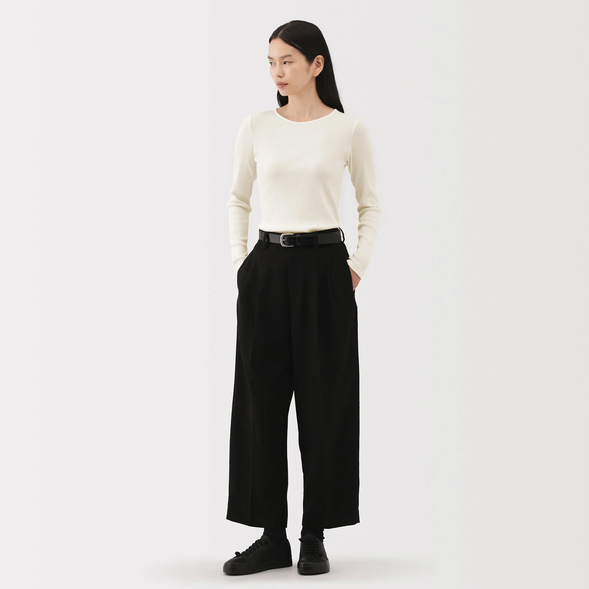 Labo Cotton Cashmere Ribbed T-Shirt - Image 3