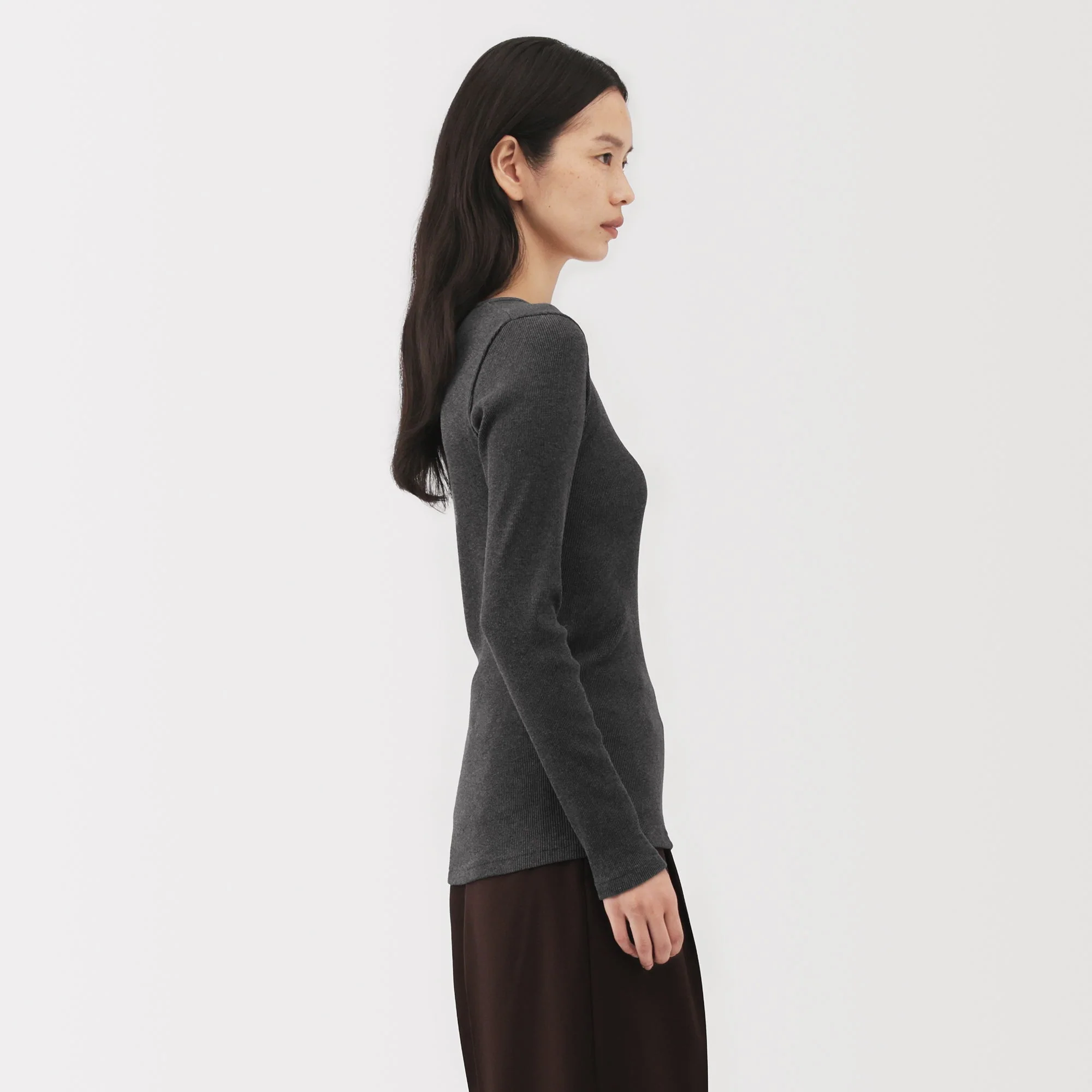 Labo Cotton Cashmere Ribbed T-Shirt - Image 5