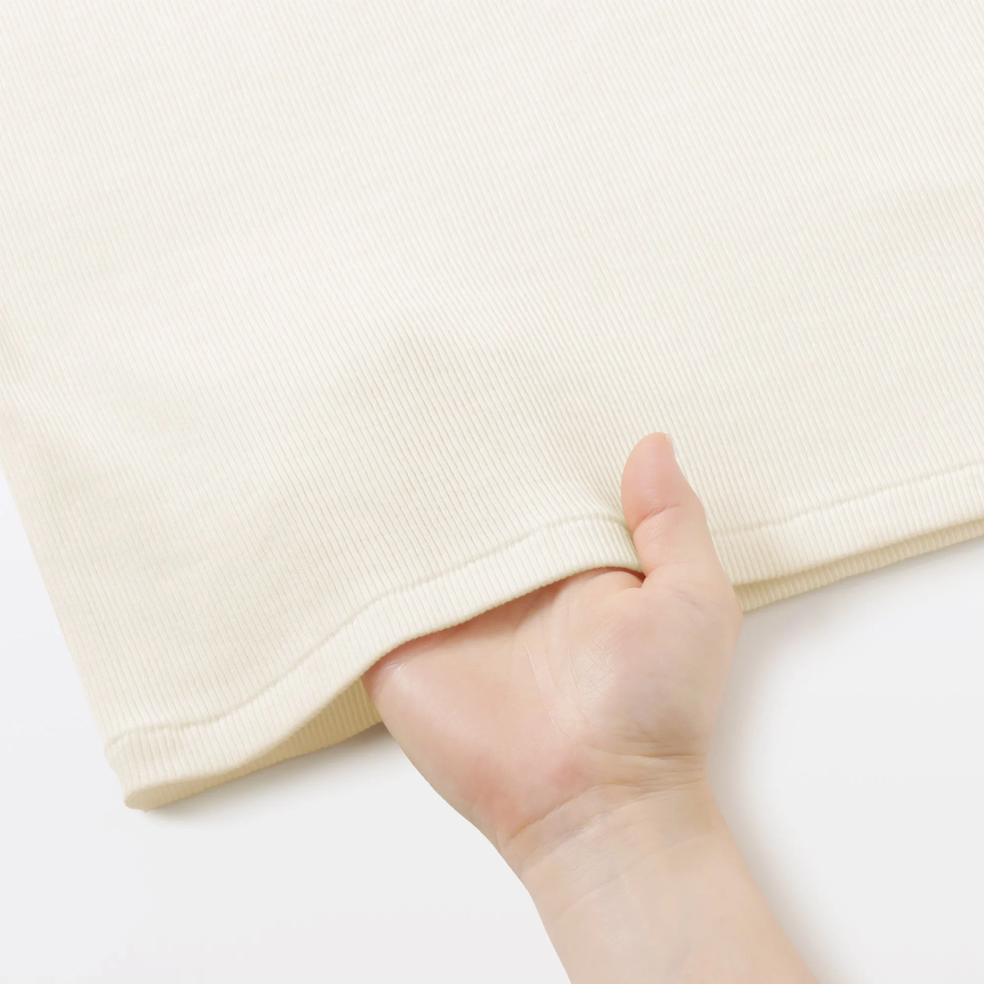 Labo Cotton Cashmere Ribbed T-Shirt - Image 9