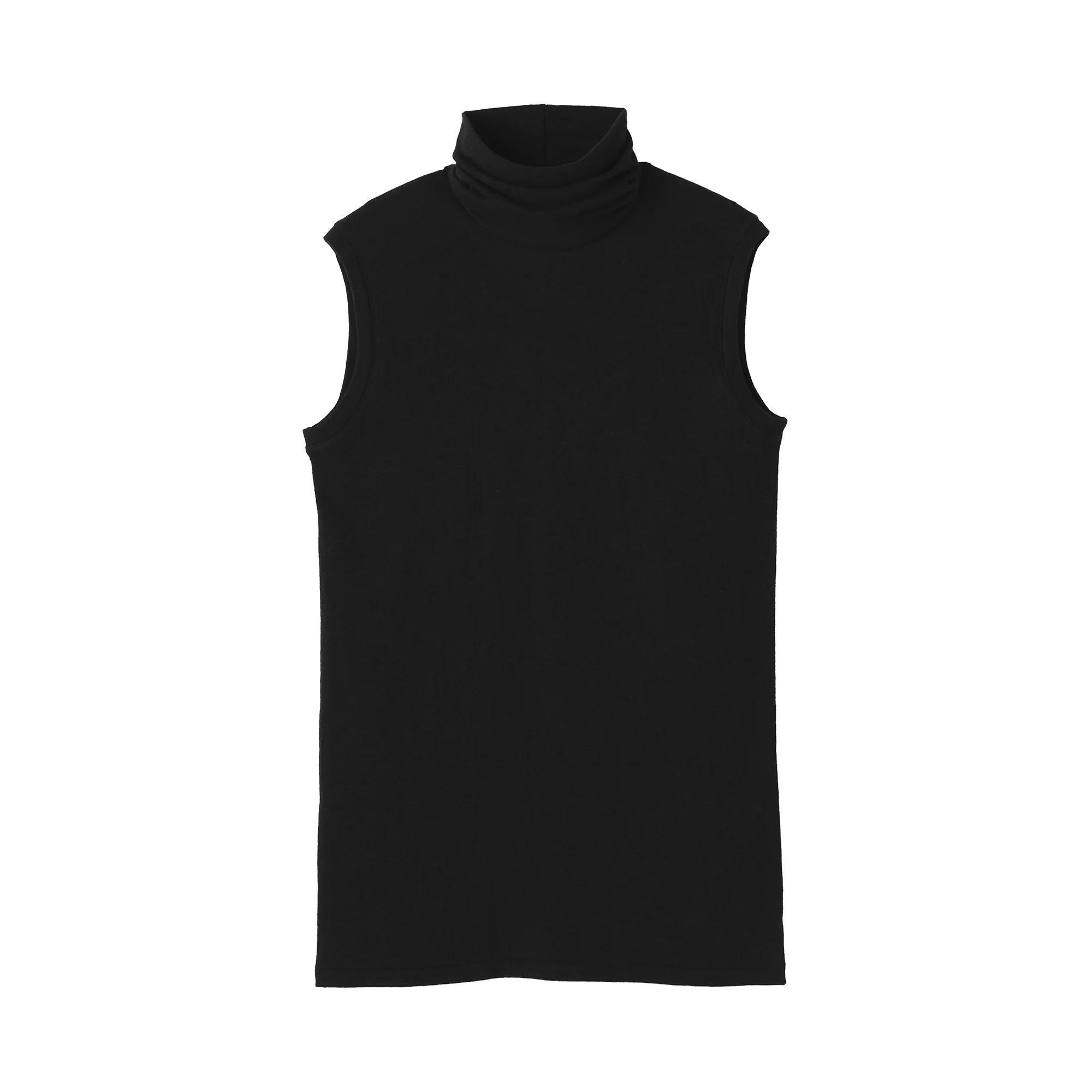 Labo Cotton Cashmere Sleeveless Turtleneck T-Shirt - Image 20