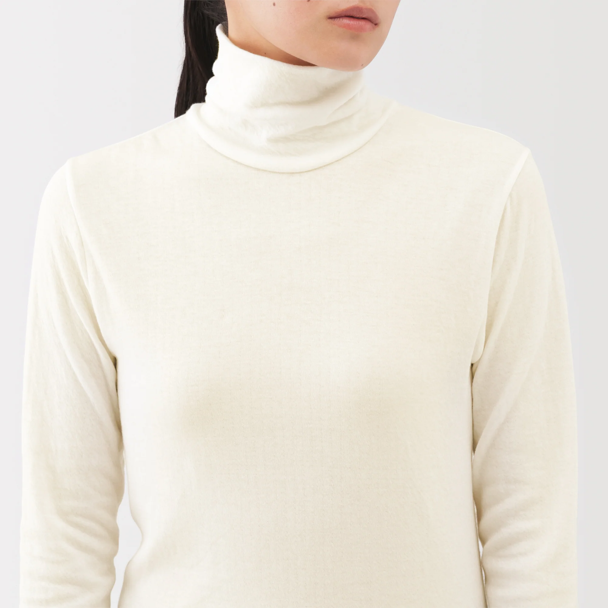 Labo Cotton Cashmere Turtleneck T-Shirt - Image 16