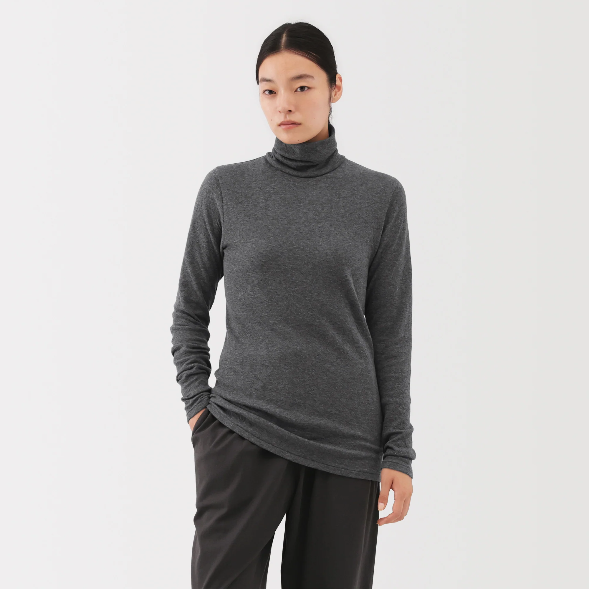 Labo Cotton Cashmere Turtleneck T-Shirt - Image 3