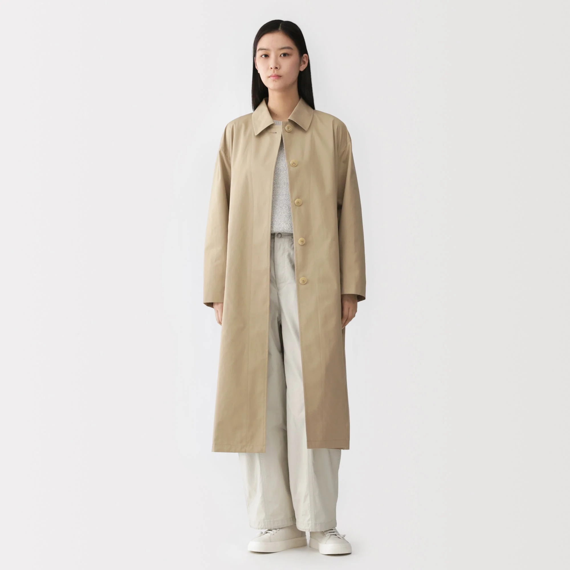 Labo Cotton Single Breasted Coat - Image 10