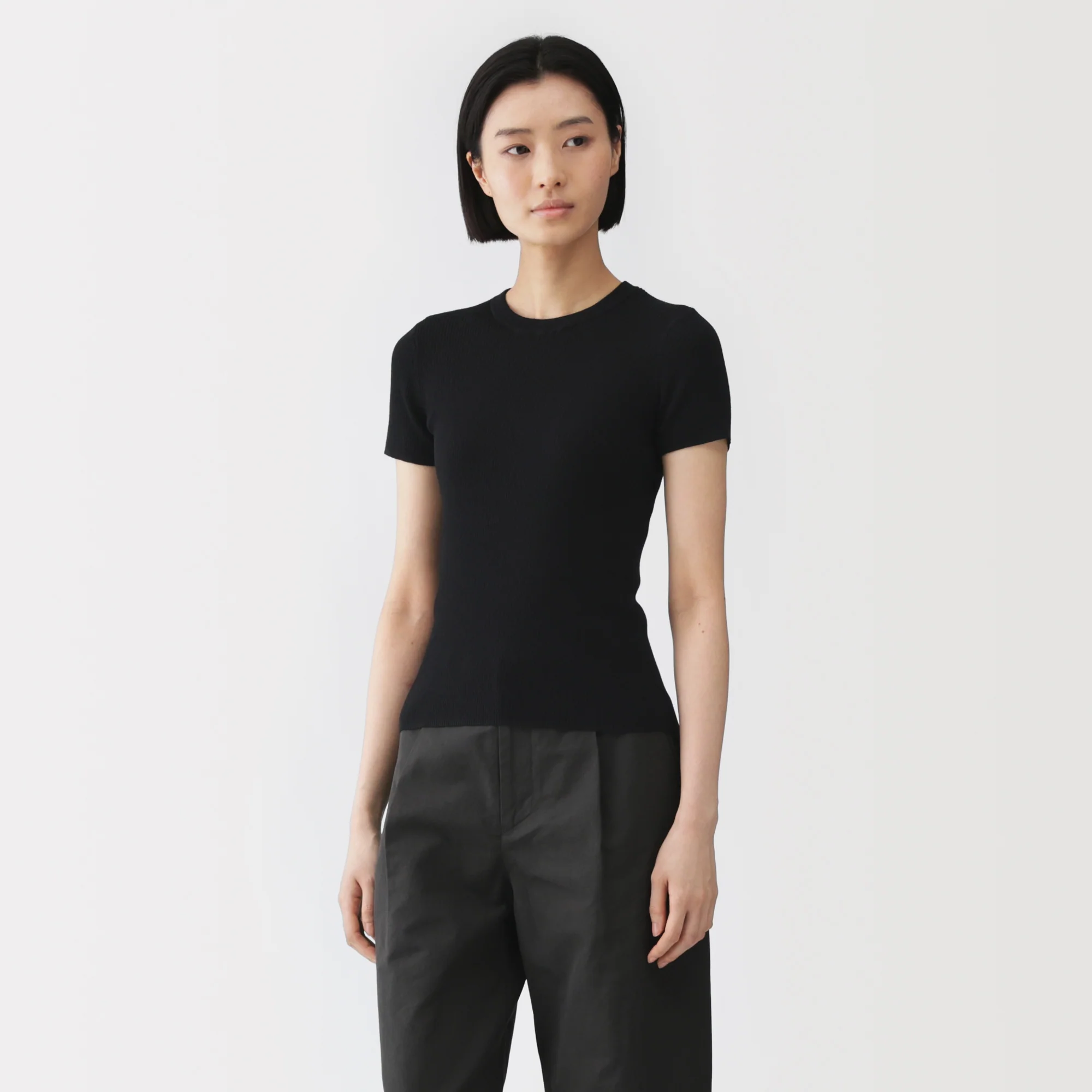 Labo High-Twist Cotton Knit T-Shirt - Image 11