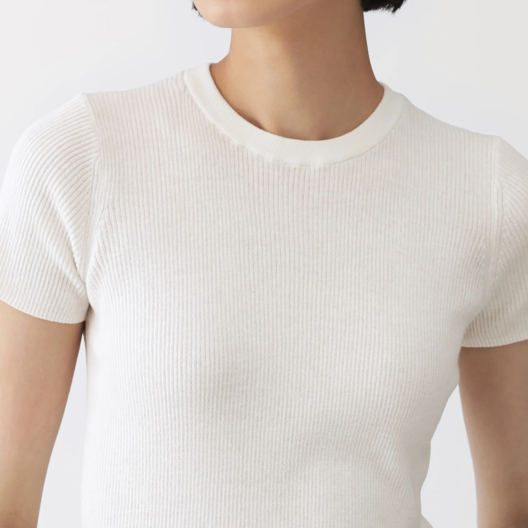 Labo High-Twist Cotton Knit T-Shirt - Image 15