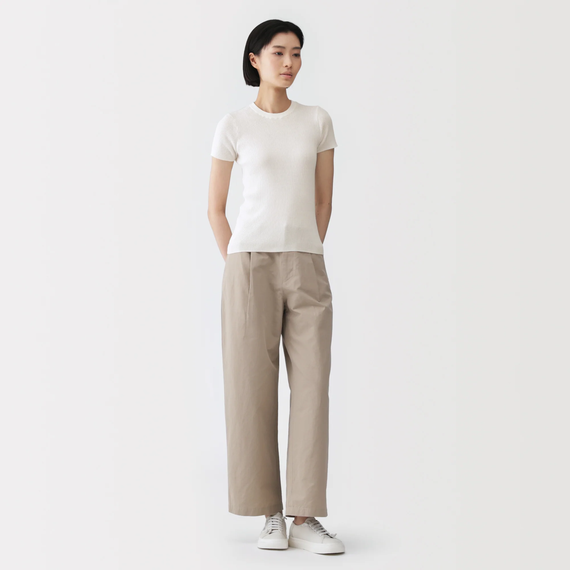 Labo High-Twist Cotton Knit T-Shirt - Image 4