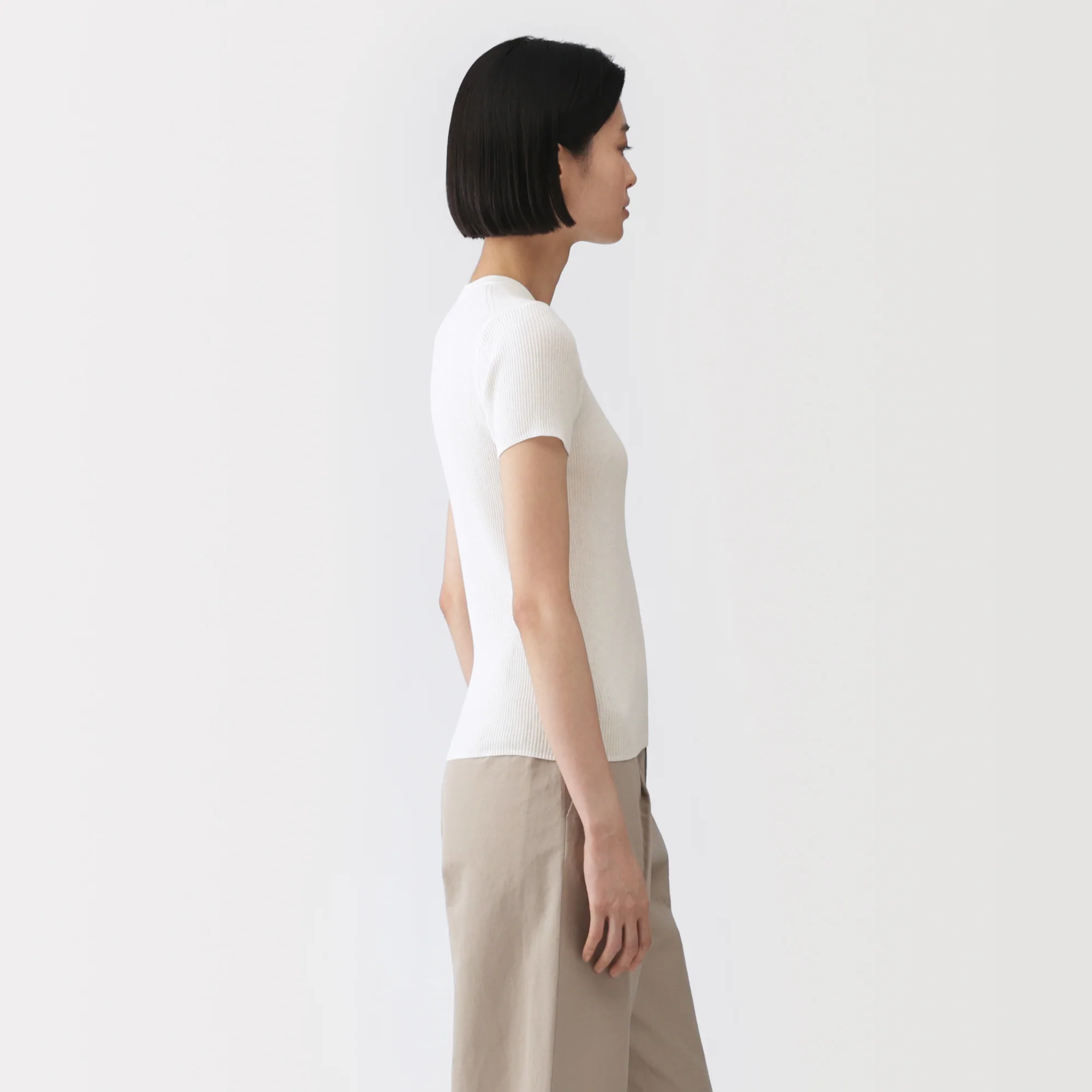 Labo High-Twist Cotton Knit T-Shirt - Image 5