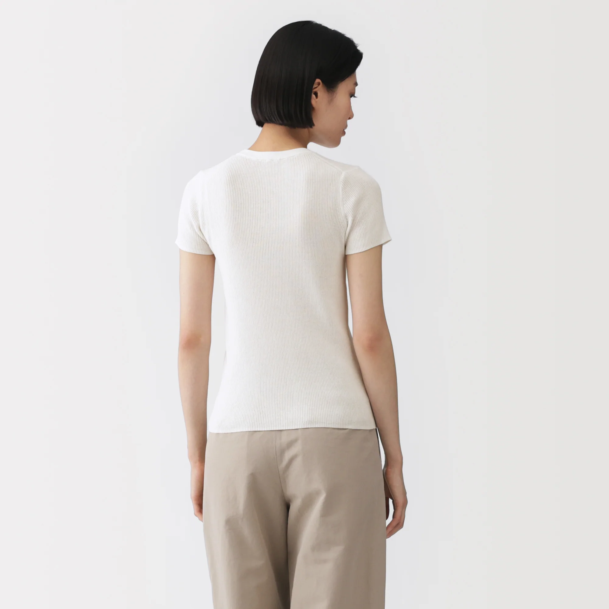 Labo High-Twist Cotton Knit T-Shirt - Image 6