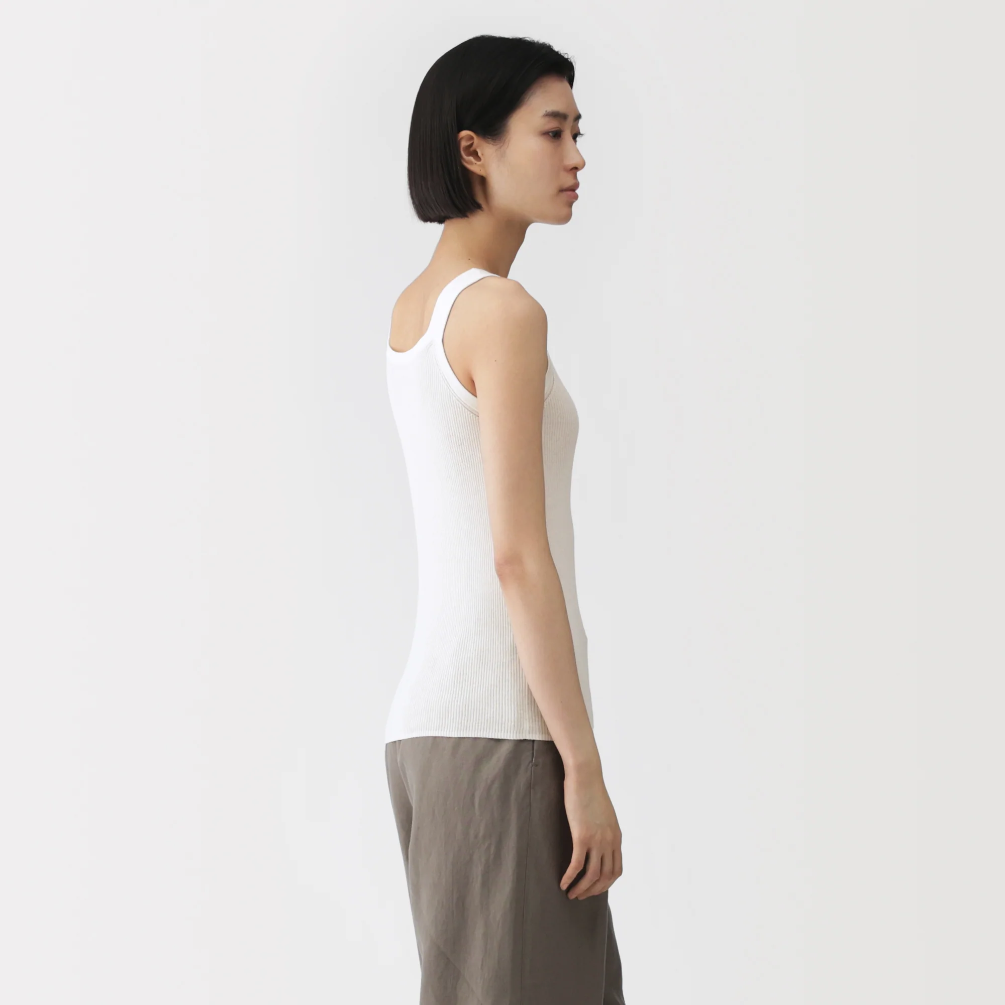 Labo High-Twist Cotton Knit Tank Top - Image 13
