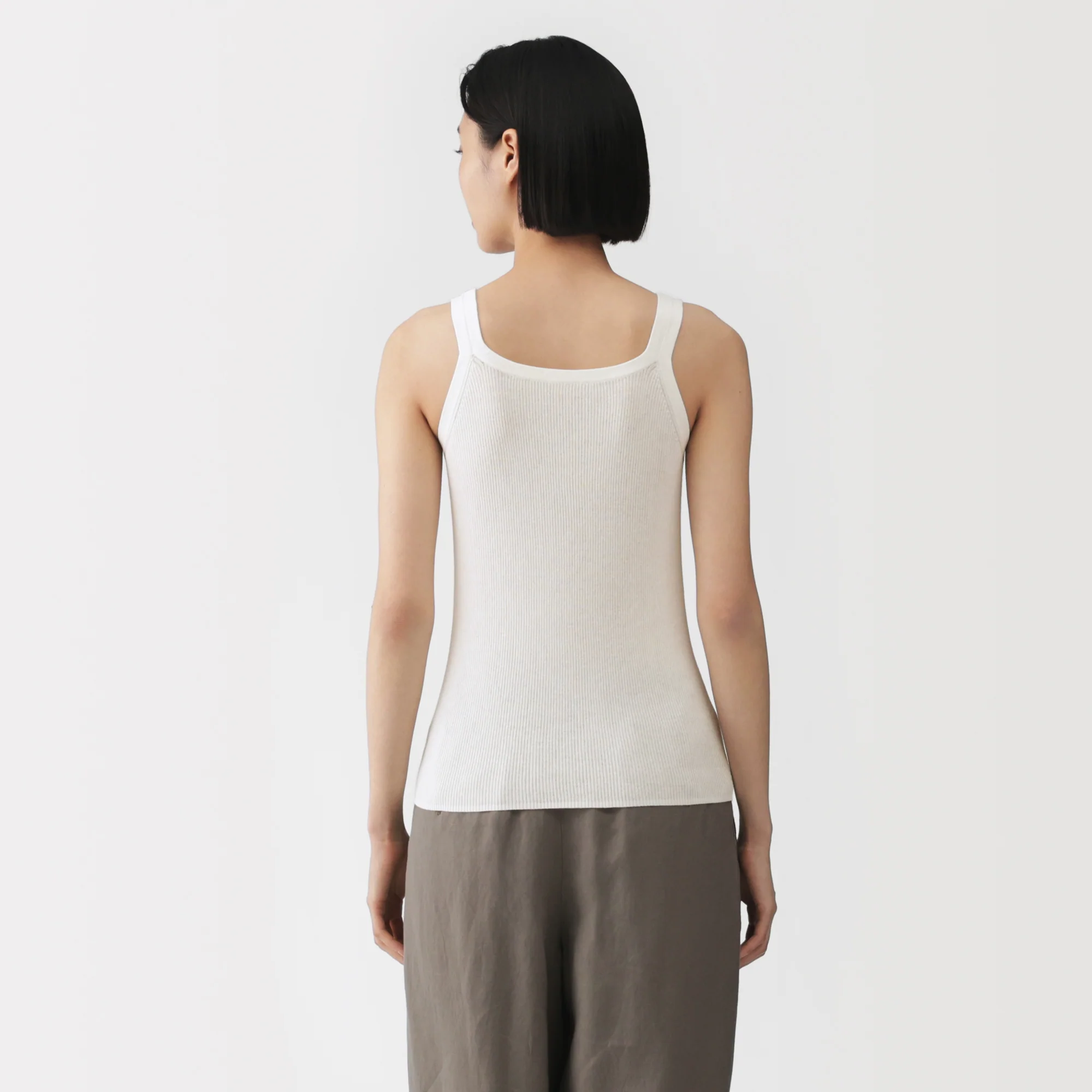 Labo High-Twist Cotton Knit Tank Top - Image 6