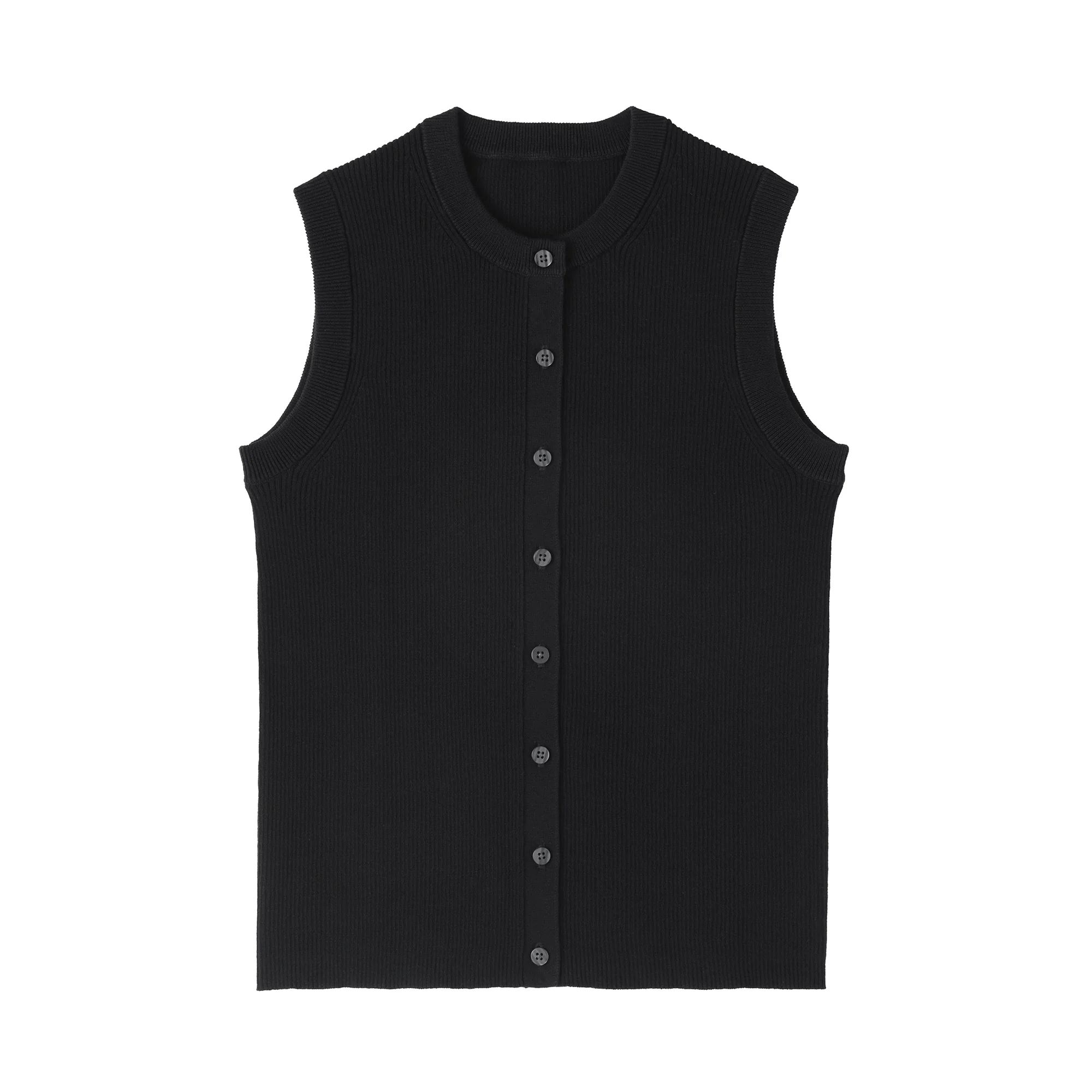 Labo High-Twist Cotton Knit Vest - Image 10