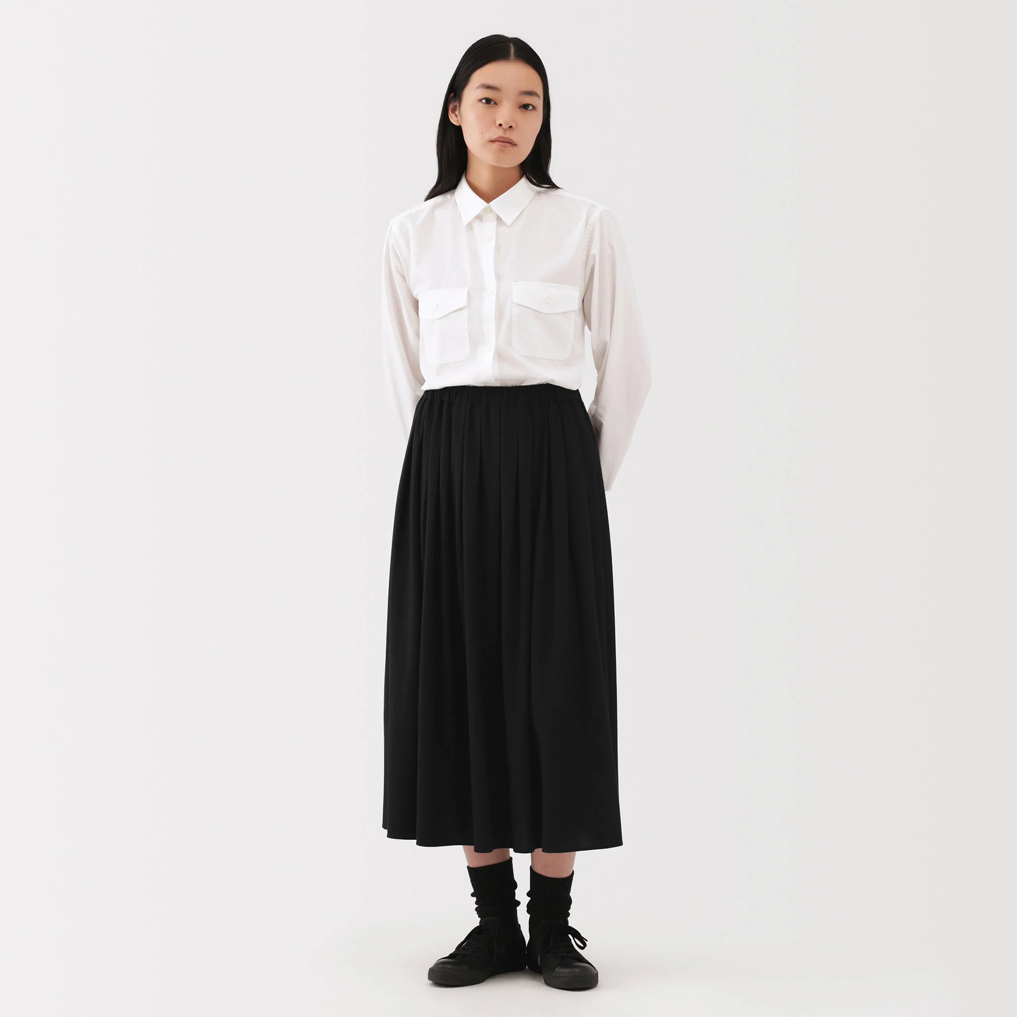 Labo Jersey Pleated Skirt - Image 12