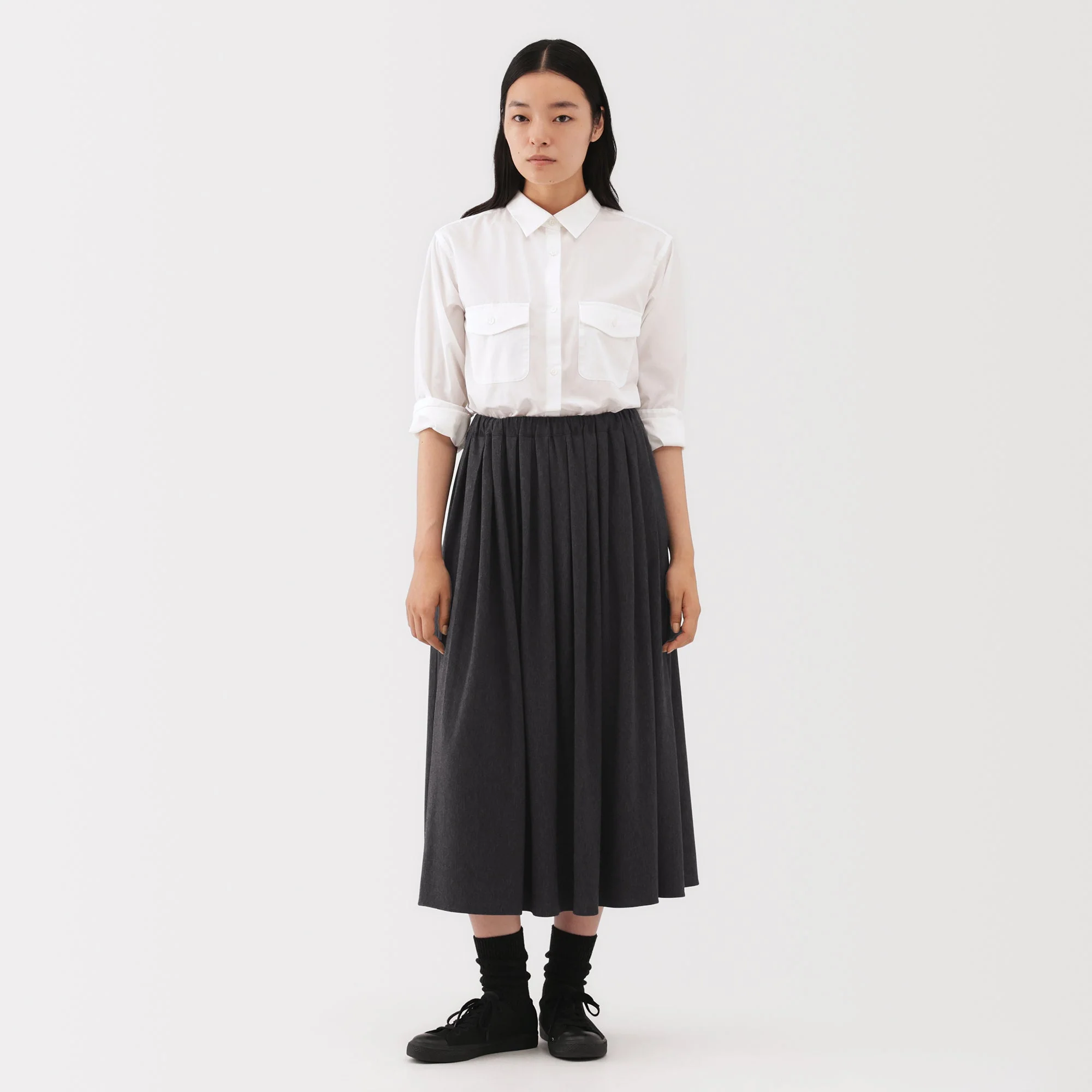 Labo Jersey Pleated Skirt - Image 3