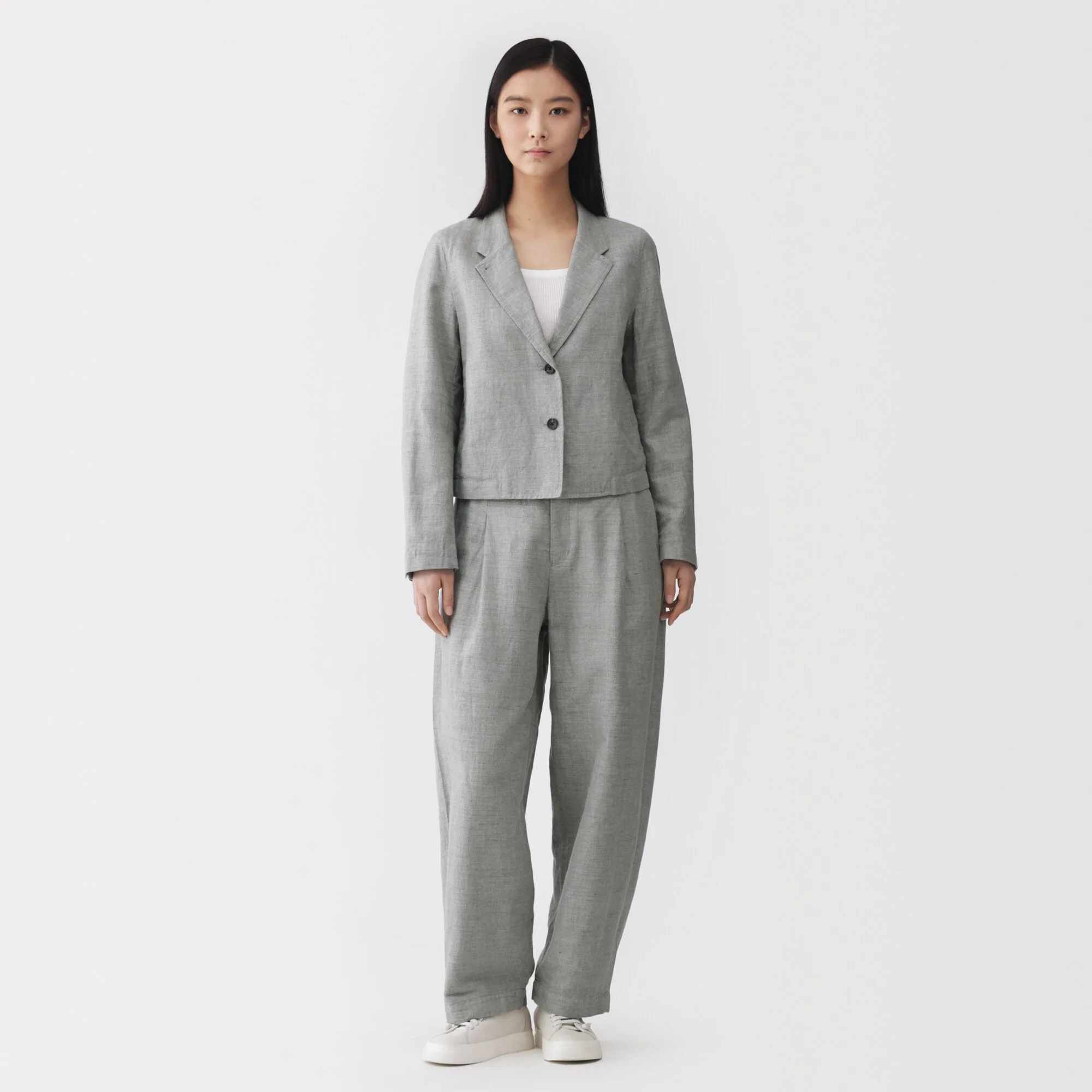 Labo Linen Cotton Herringbone Jacket - Image 4