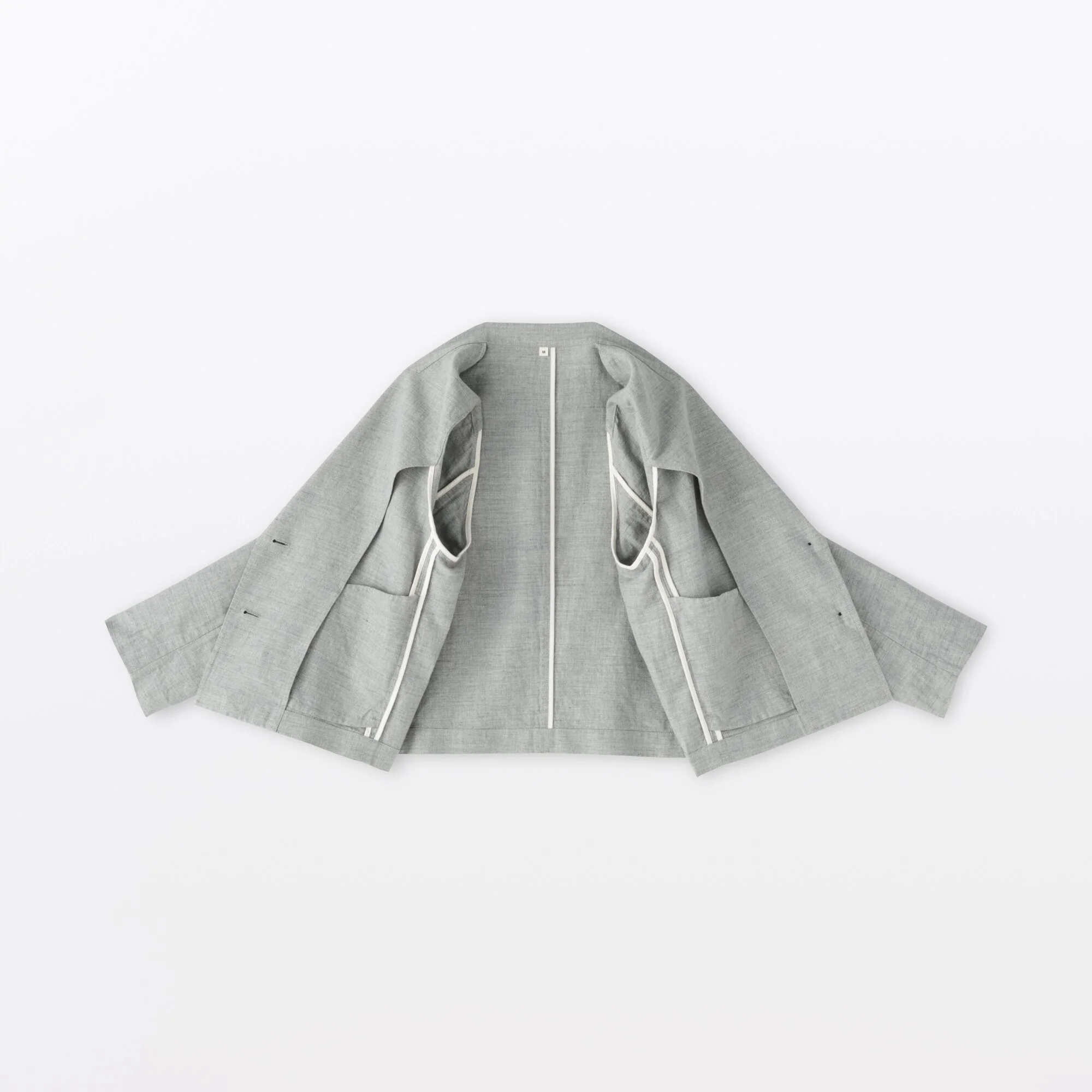 Labo Linen Cotton Herringbone Jacket - Image 9