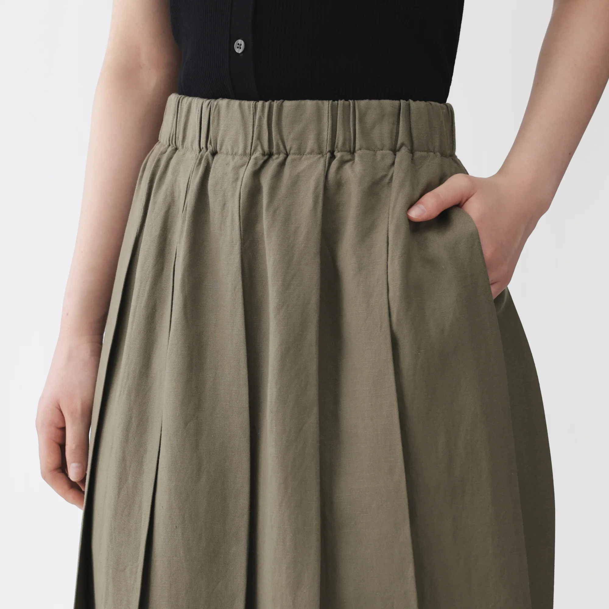 Labo Linen Lyocell Easy Skirt - Image 7