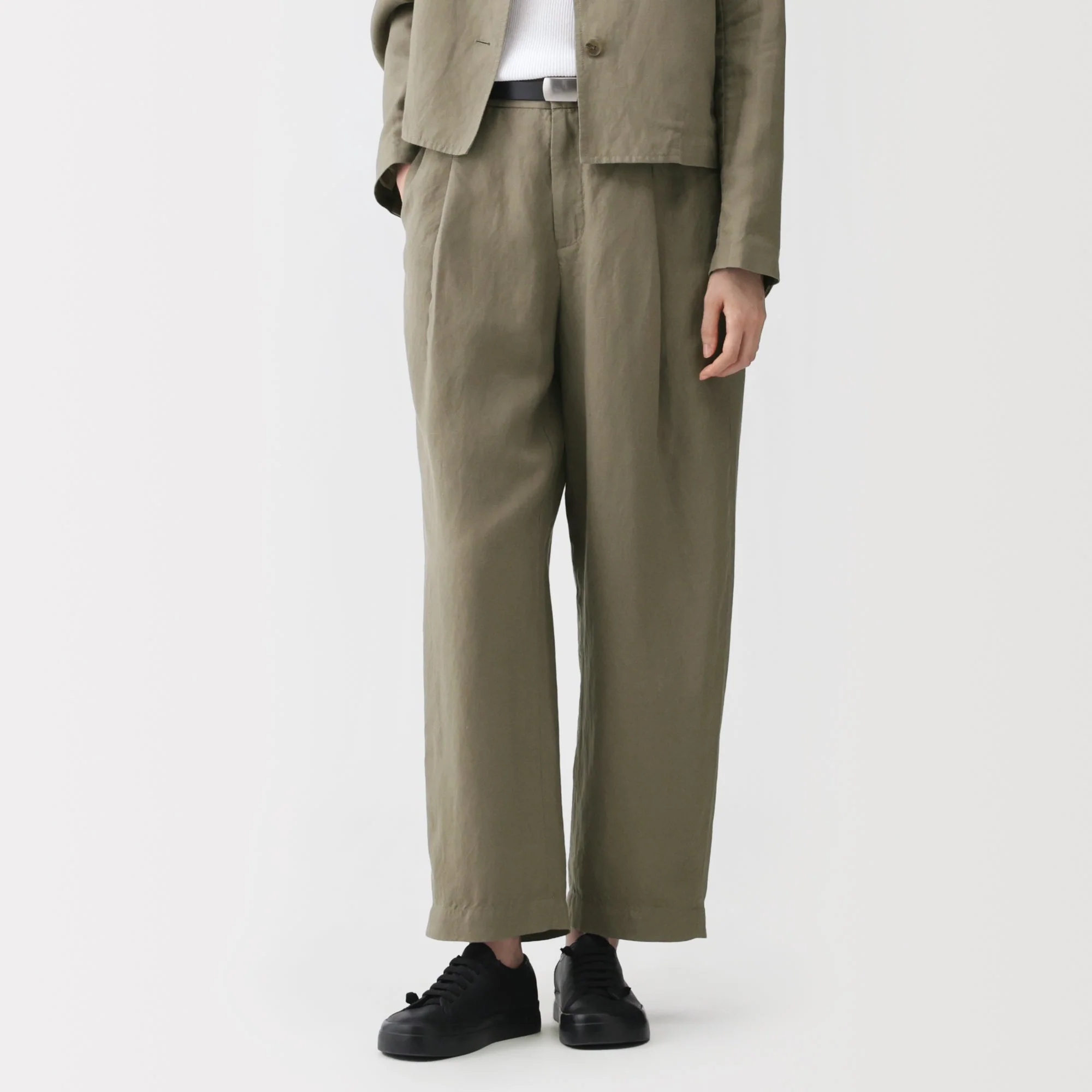Labo Linen Lyocell Wide Pants - Image 4