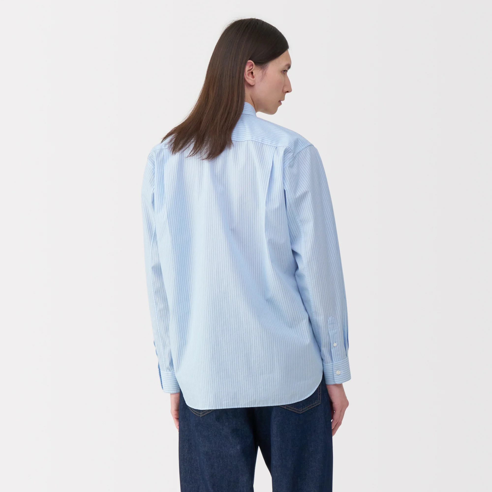 Labo Men's Poplin Regular Collar Striped Shirt - Image 6
