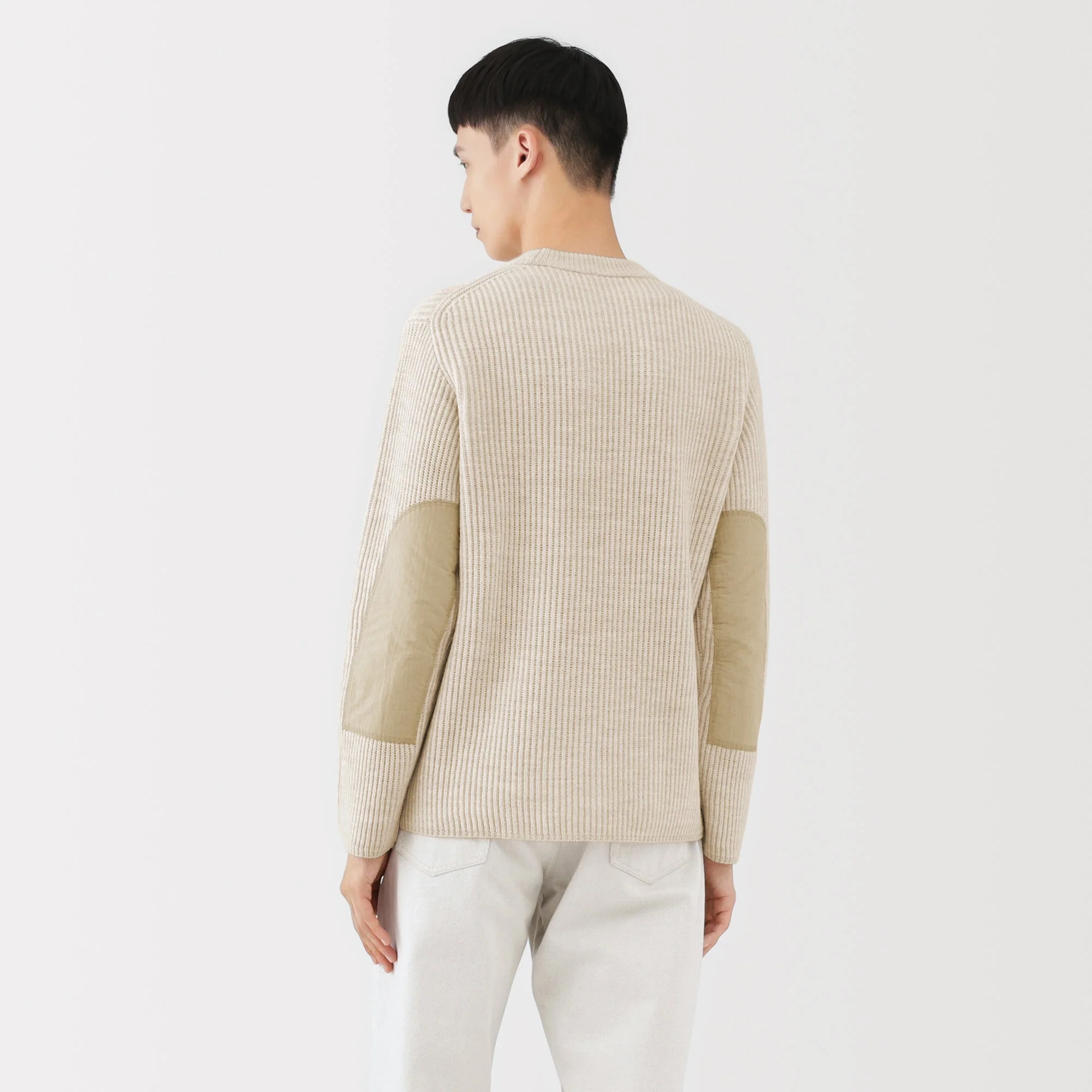 Labo Merino Wool Elbow Patch Sweater - Image 7
