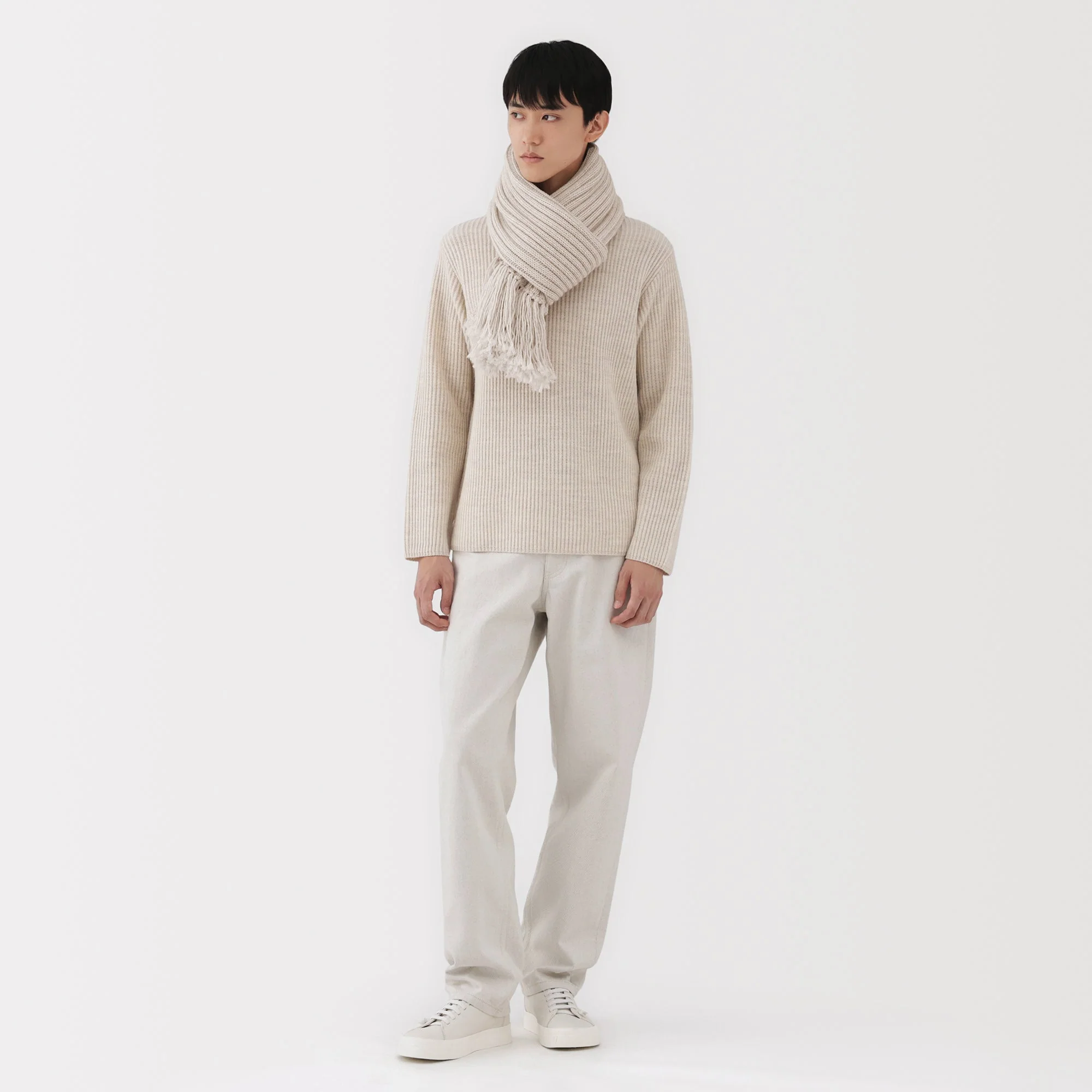 Labo Merino Wool Low-Gauge Stole - Image 7