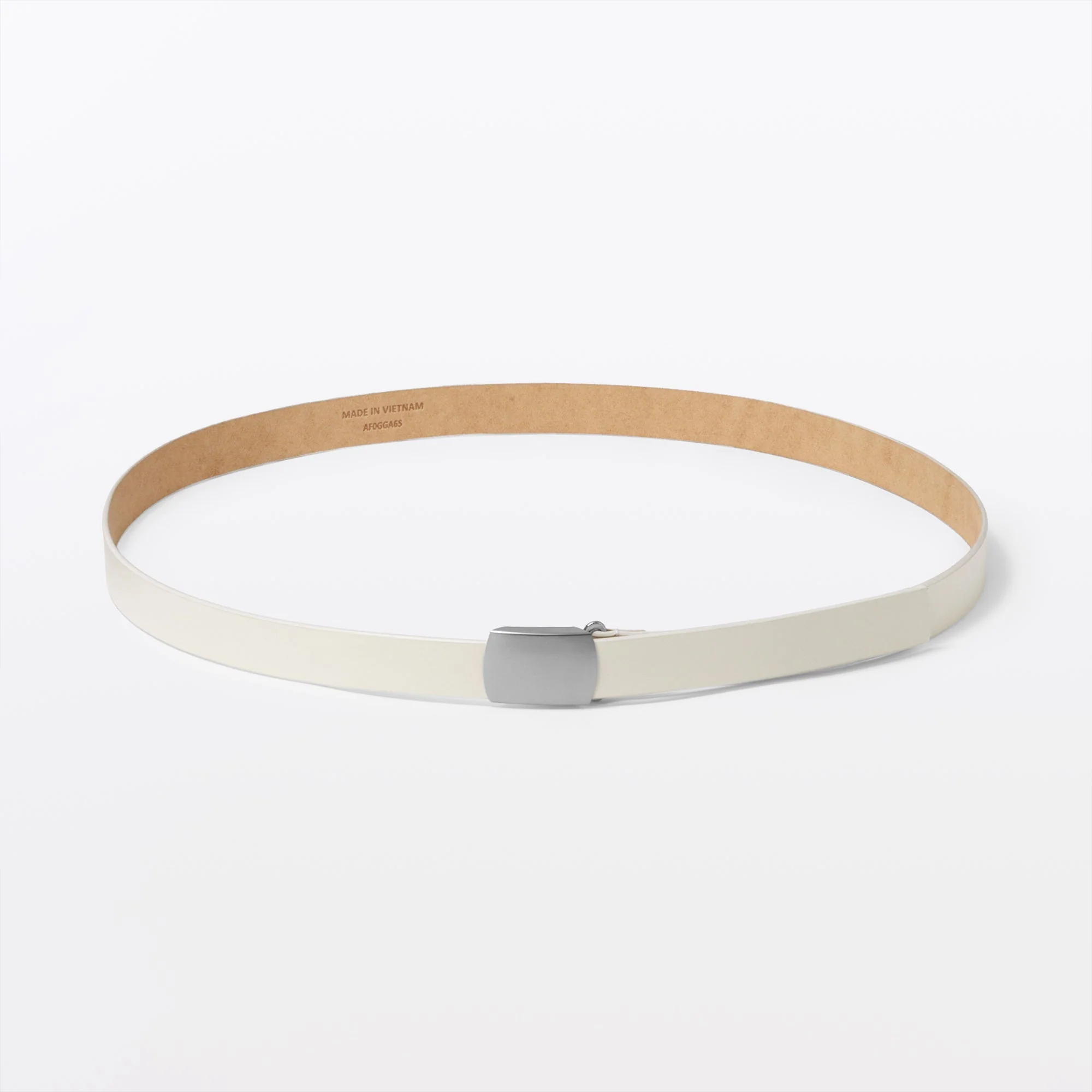 Labo Olive Leather Holeless Belt - Image 10