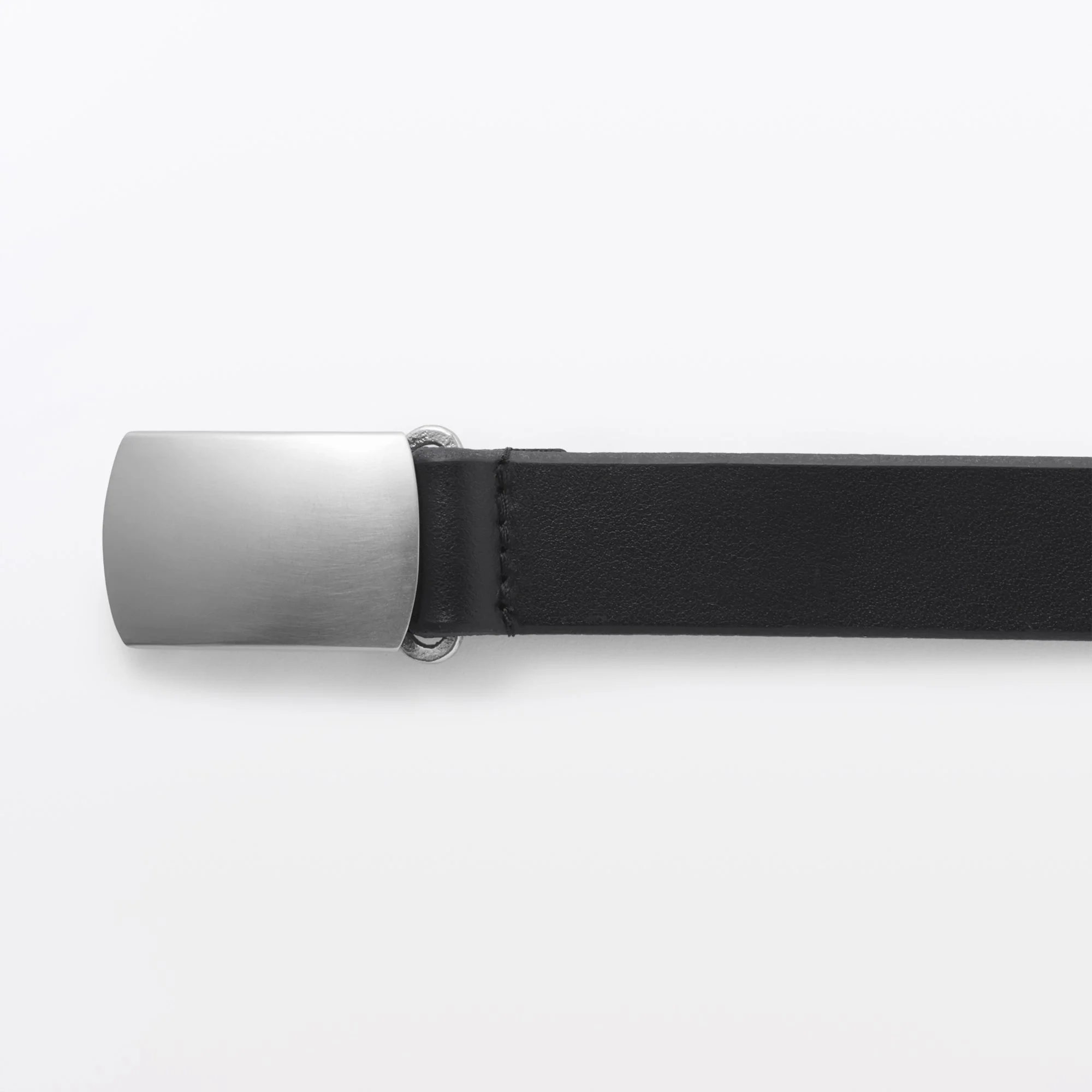 Labo Olive Leather Holeless Belt - Image 2